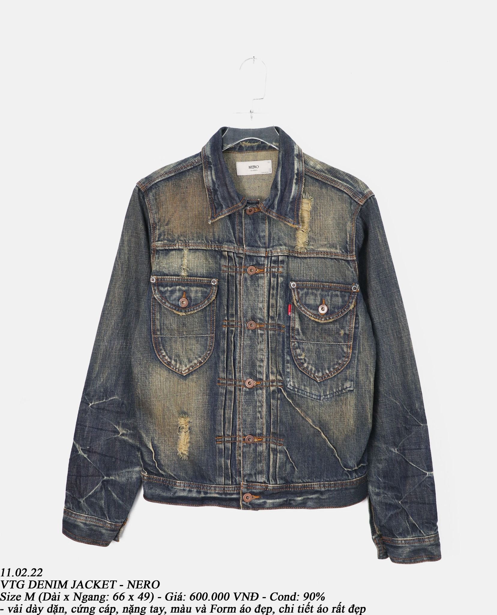 11.02.22 - VTG DENIM JACKET - NERO