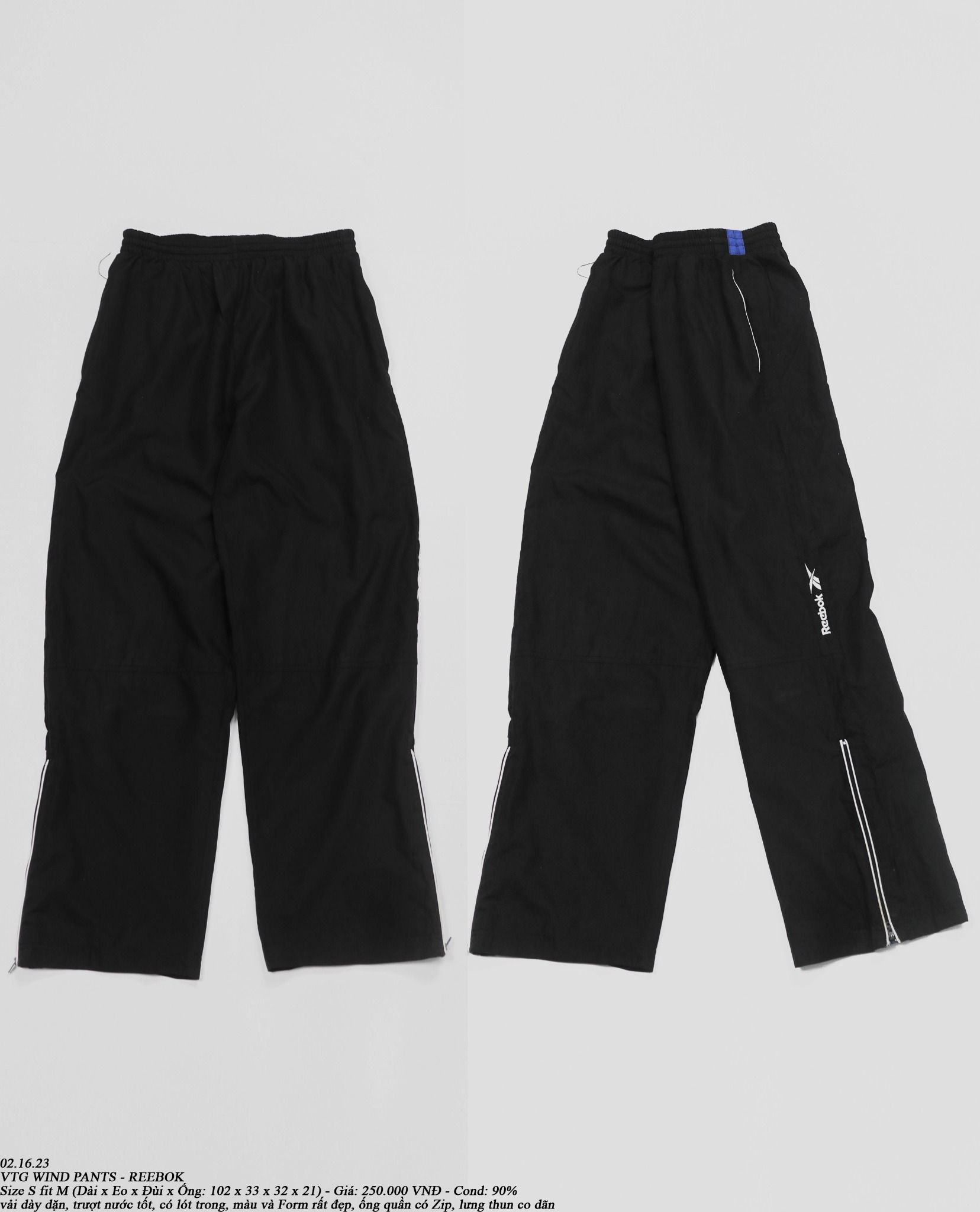 02.16.23 - VTG WIND PANTS - REEBOK