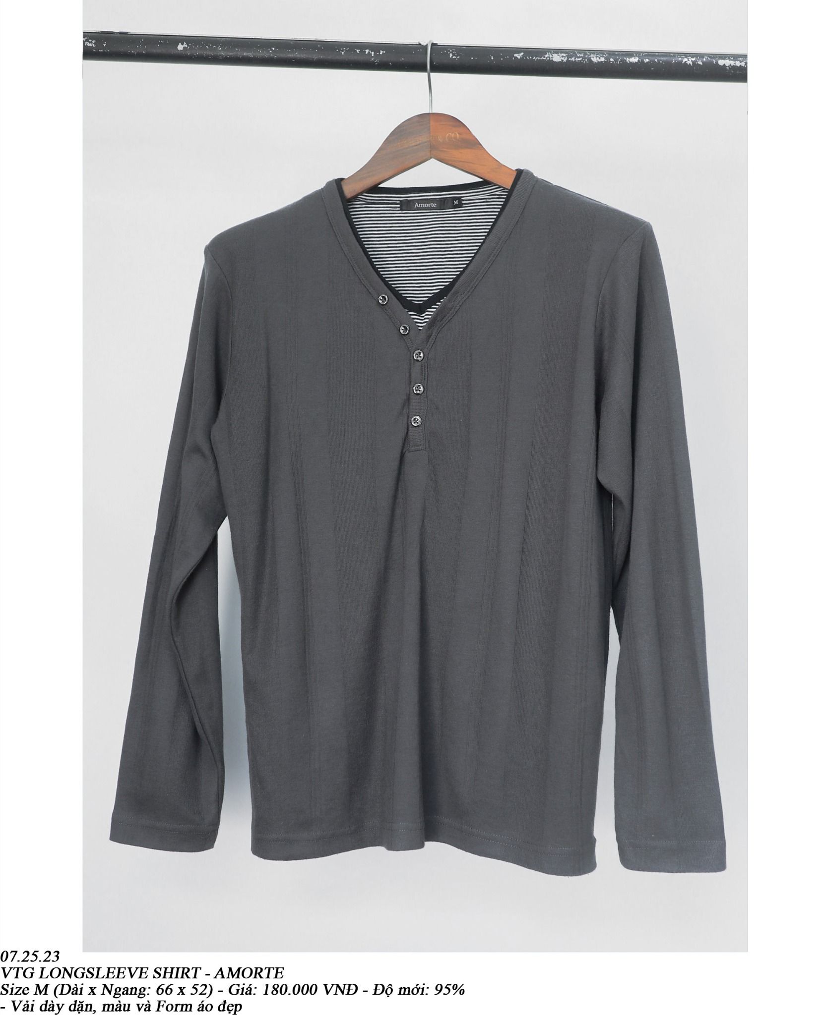 07.25.23 - VTG LONGSLEEVE SHIRT - AMORTE