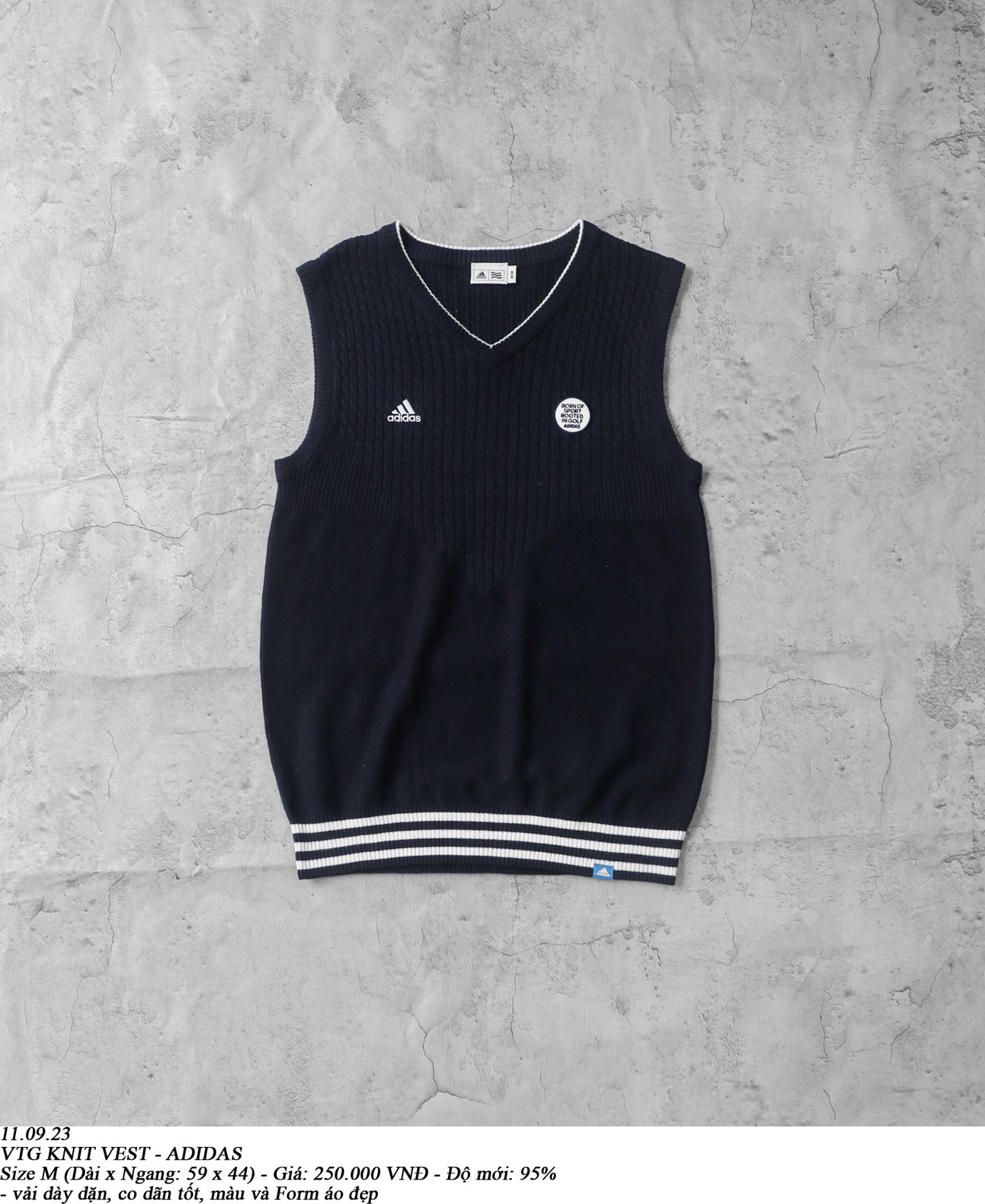 11.09.23 - VTG KNIT VEST - ADIDAS