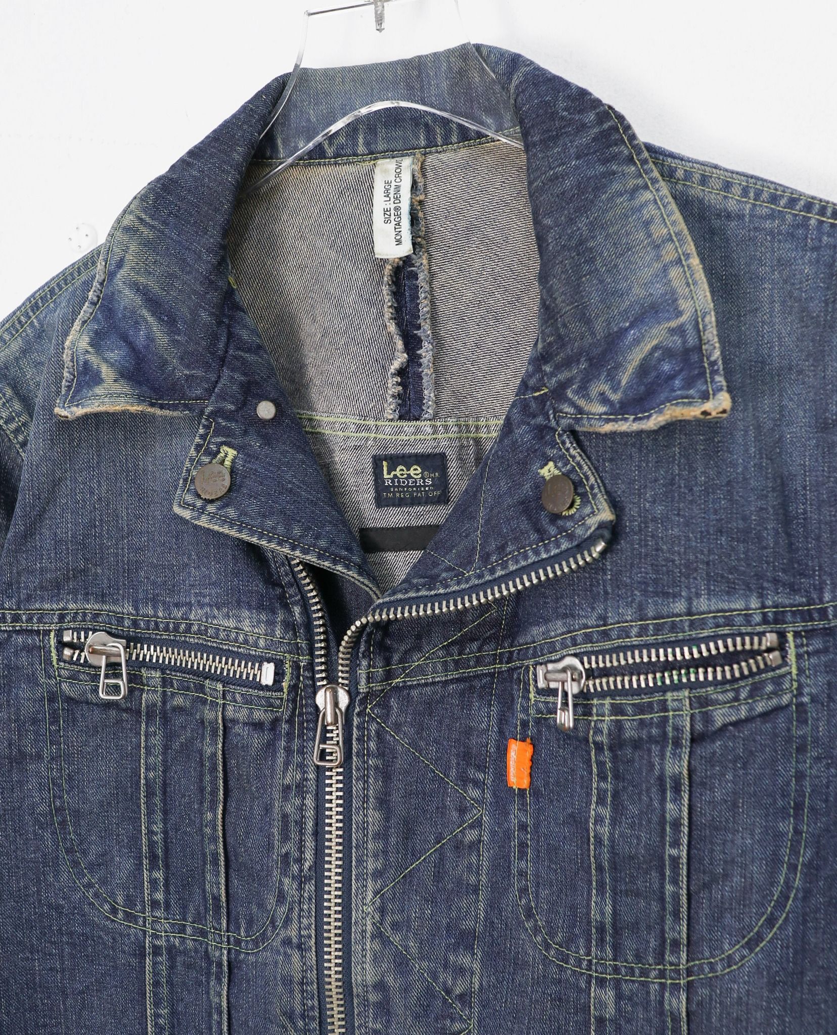 11.14.22 - VTG RIDER DENIM JACKET - LEE RIDERS X MONTAGE DENIM CROWD
