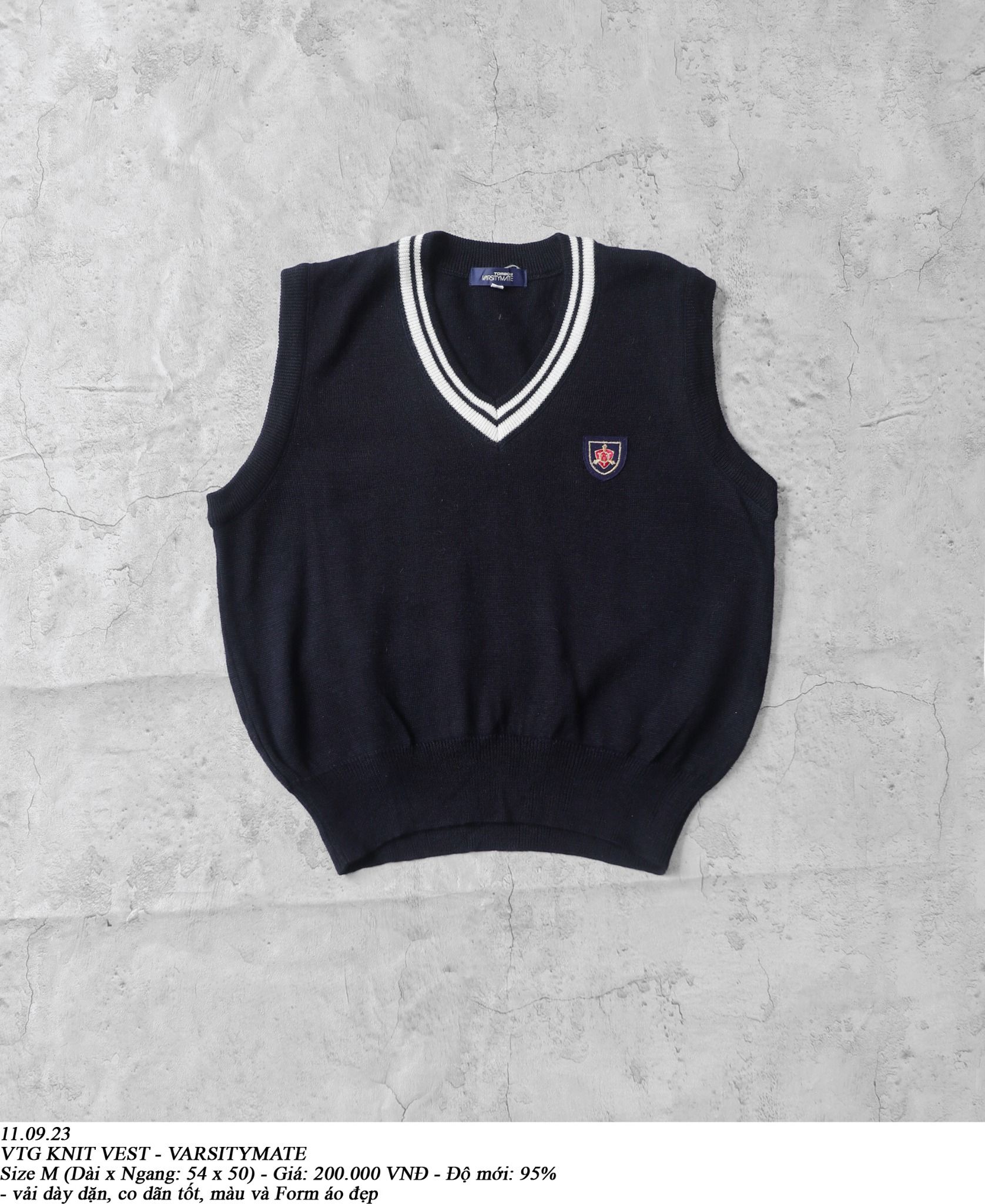 11.09.23 - VTG KNIT VEST - VARSITYMATE
