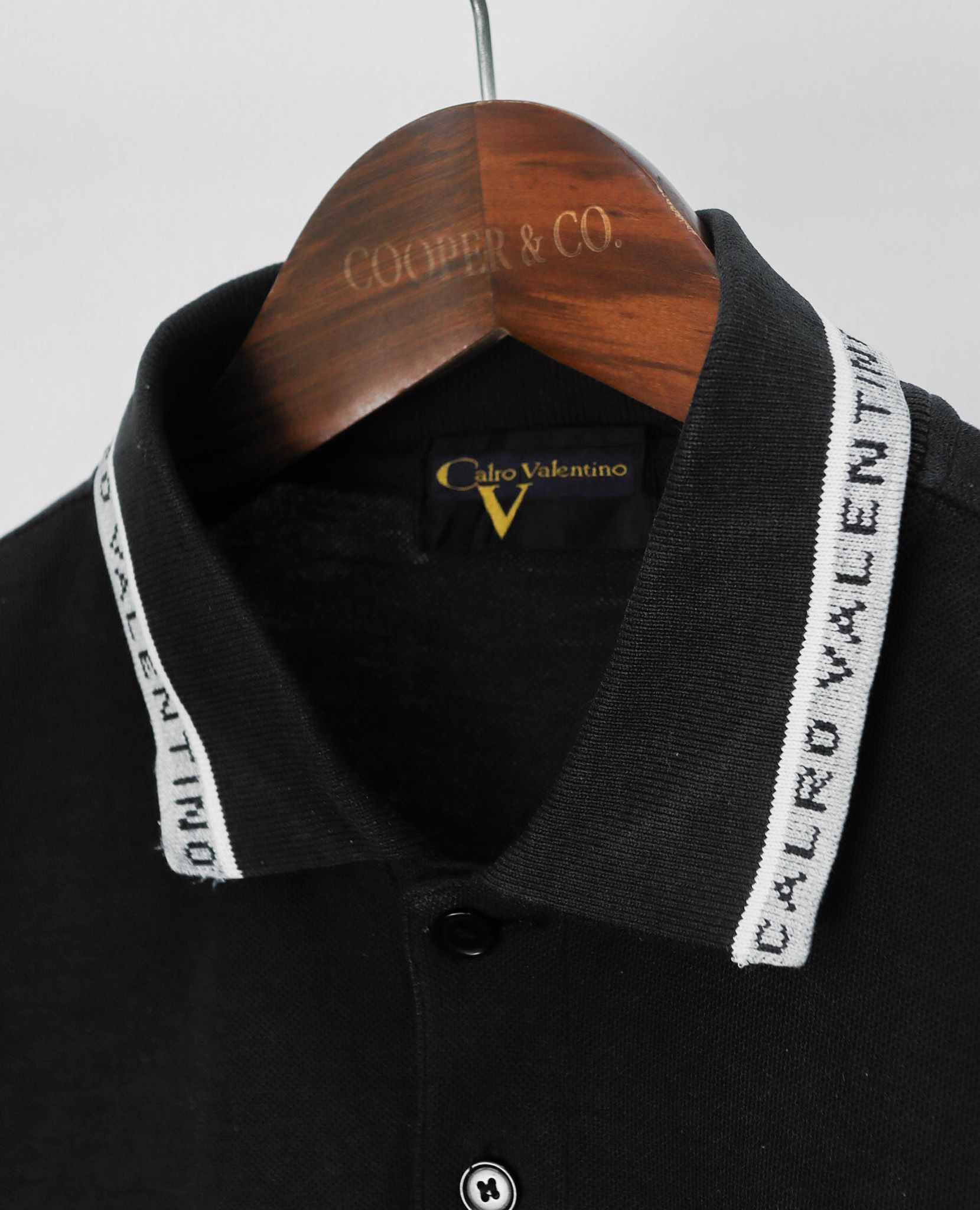 07.25.23 - VTG LONGSLEEVE POLO SHIRT - CALRO VALENTINO
