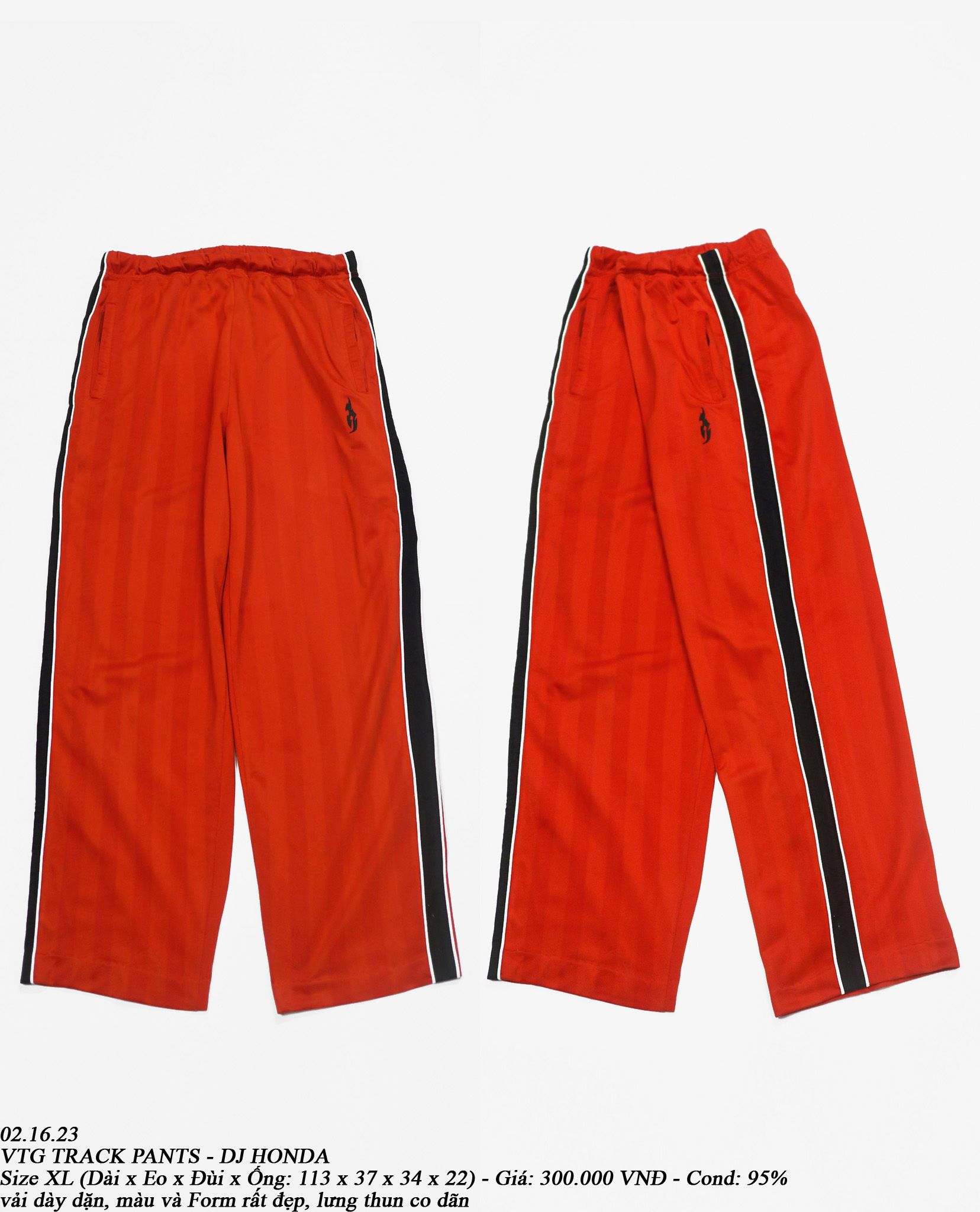 02.16.23 - VTG TRACK PANTS - DJ HONDA