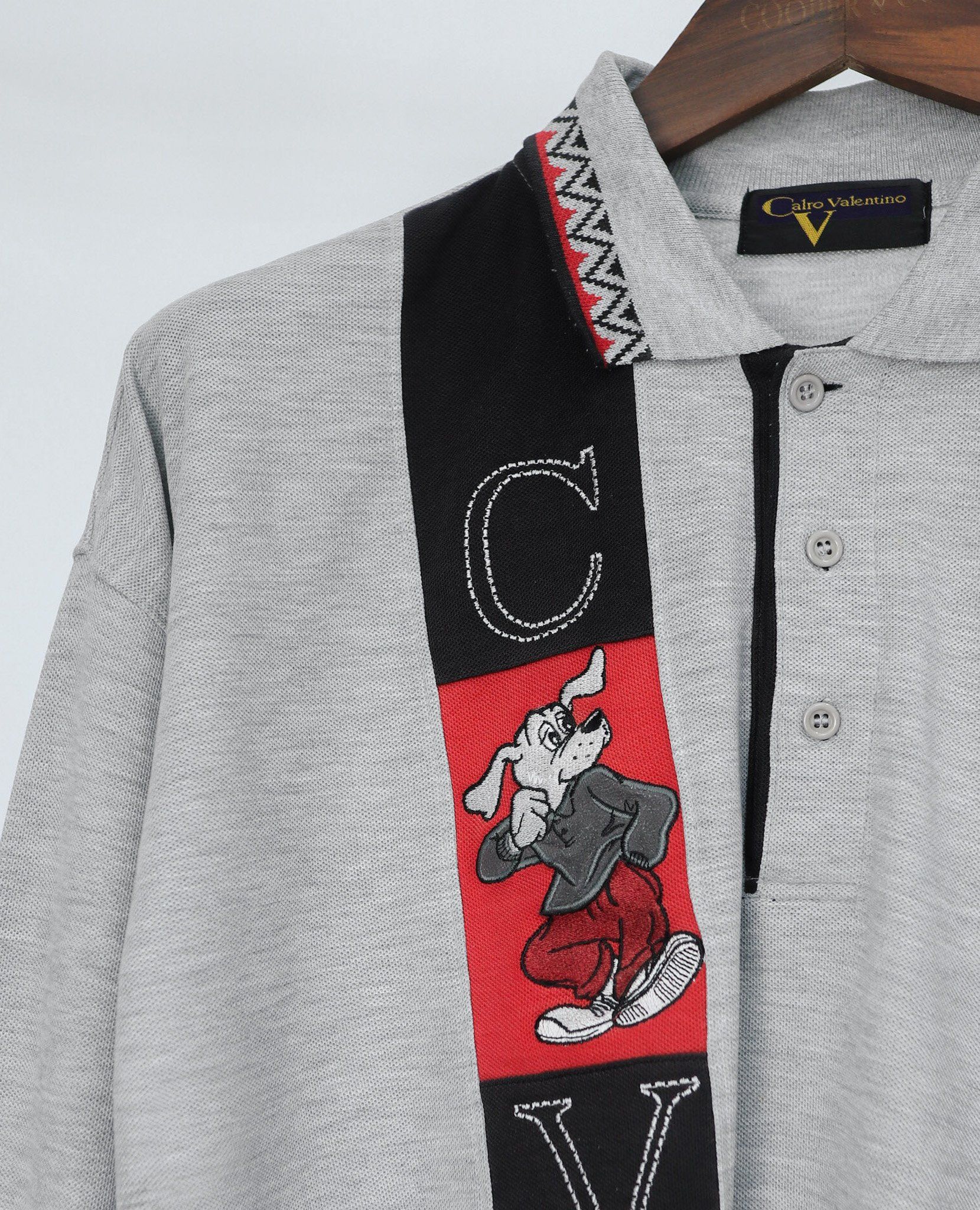 07.25.23 - VTG LONGSLEEVE POLO SHIRT - CALRO VALENTINO