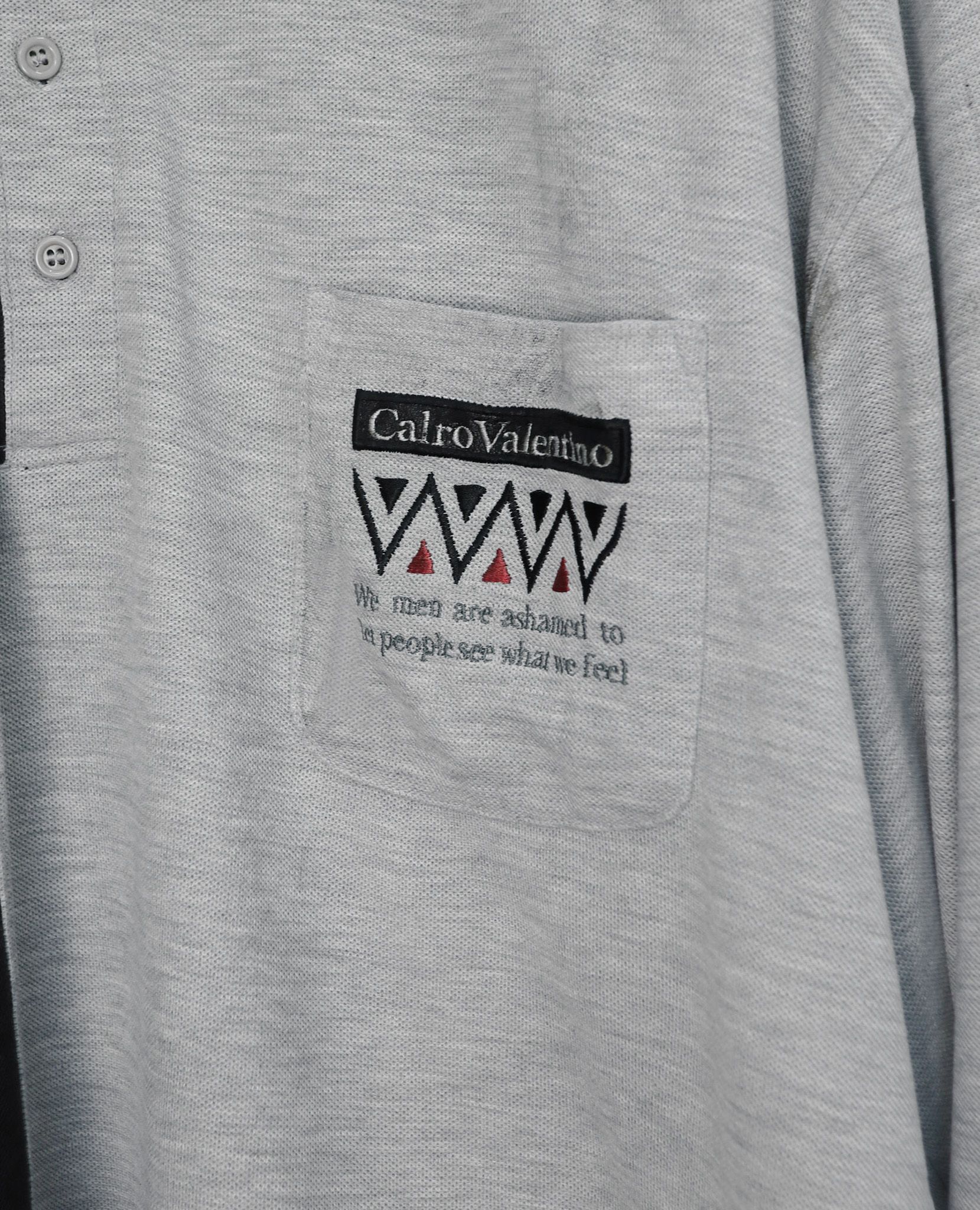 07.25.23 - VTG LONGSLEEVE POLO SHIRT - CALRO VALENTINO