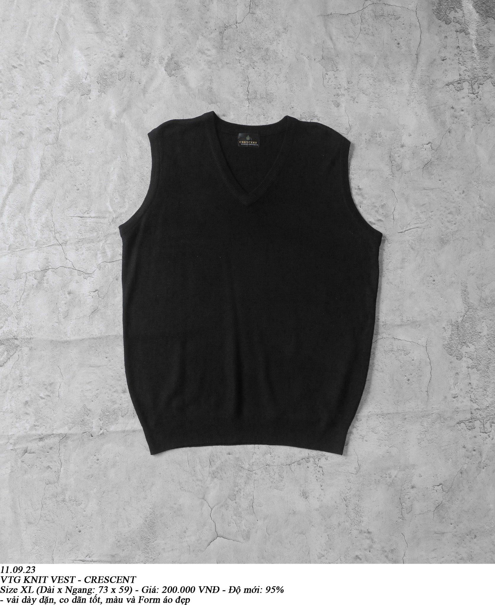 11.09.23 - VTG KNIT VEST - CRESCENT