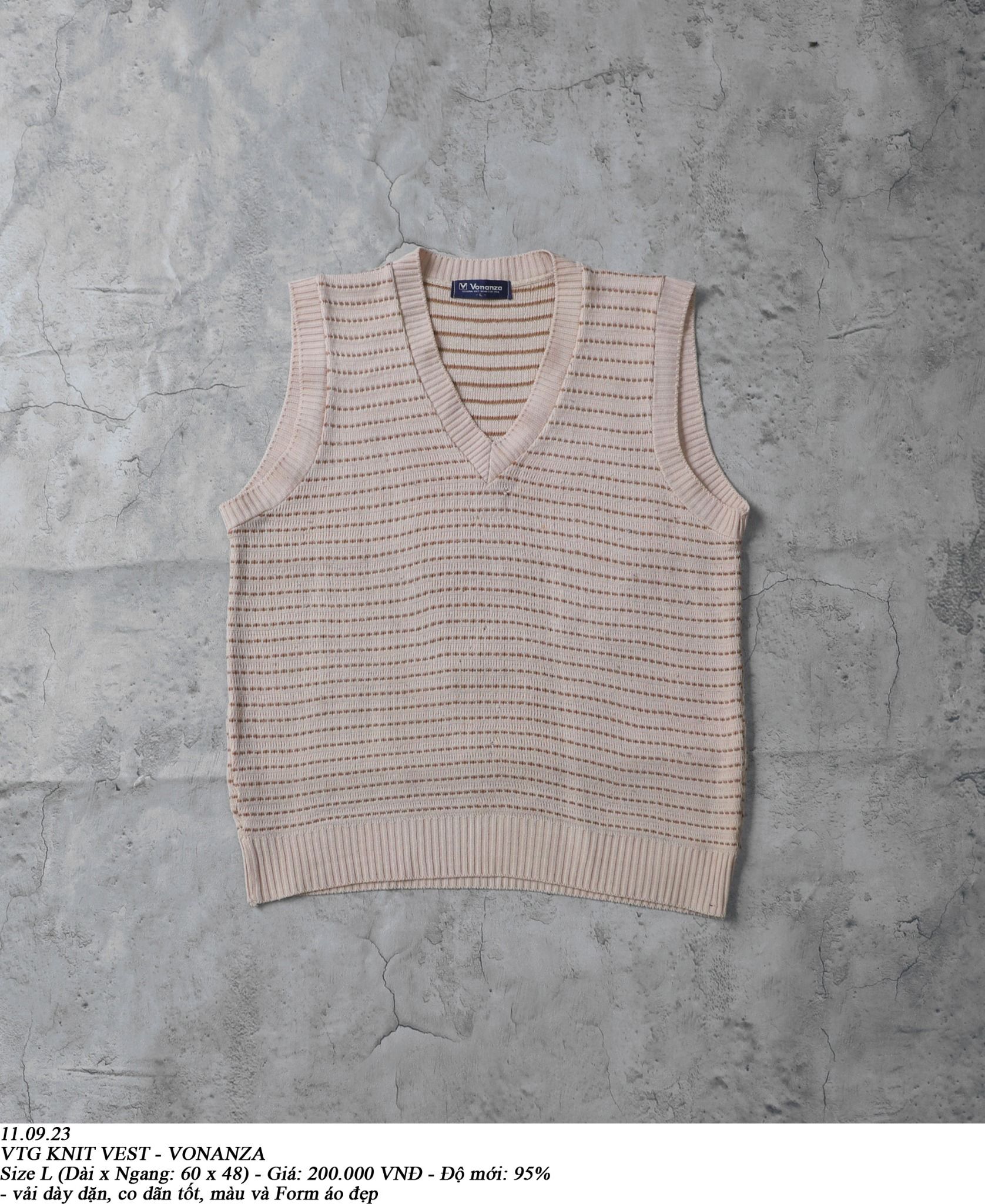 11.09.23 - VTG KNIT VEST - VONANZA