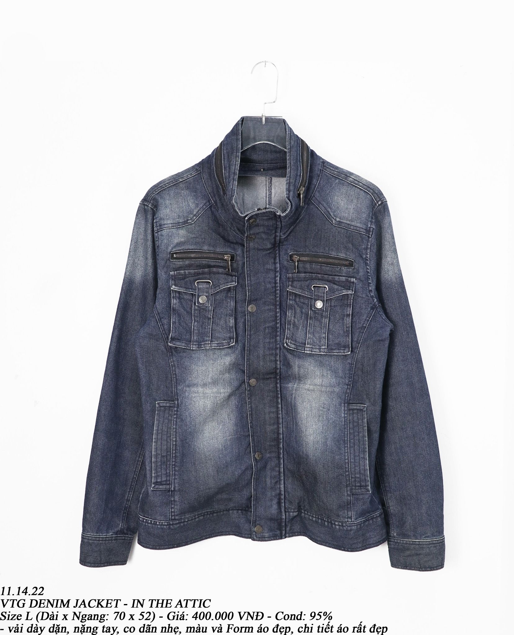 11.14.22 - VTG DENIM JACKET - IN THE ATTIC