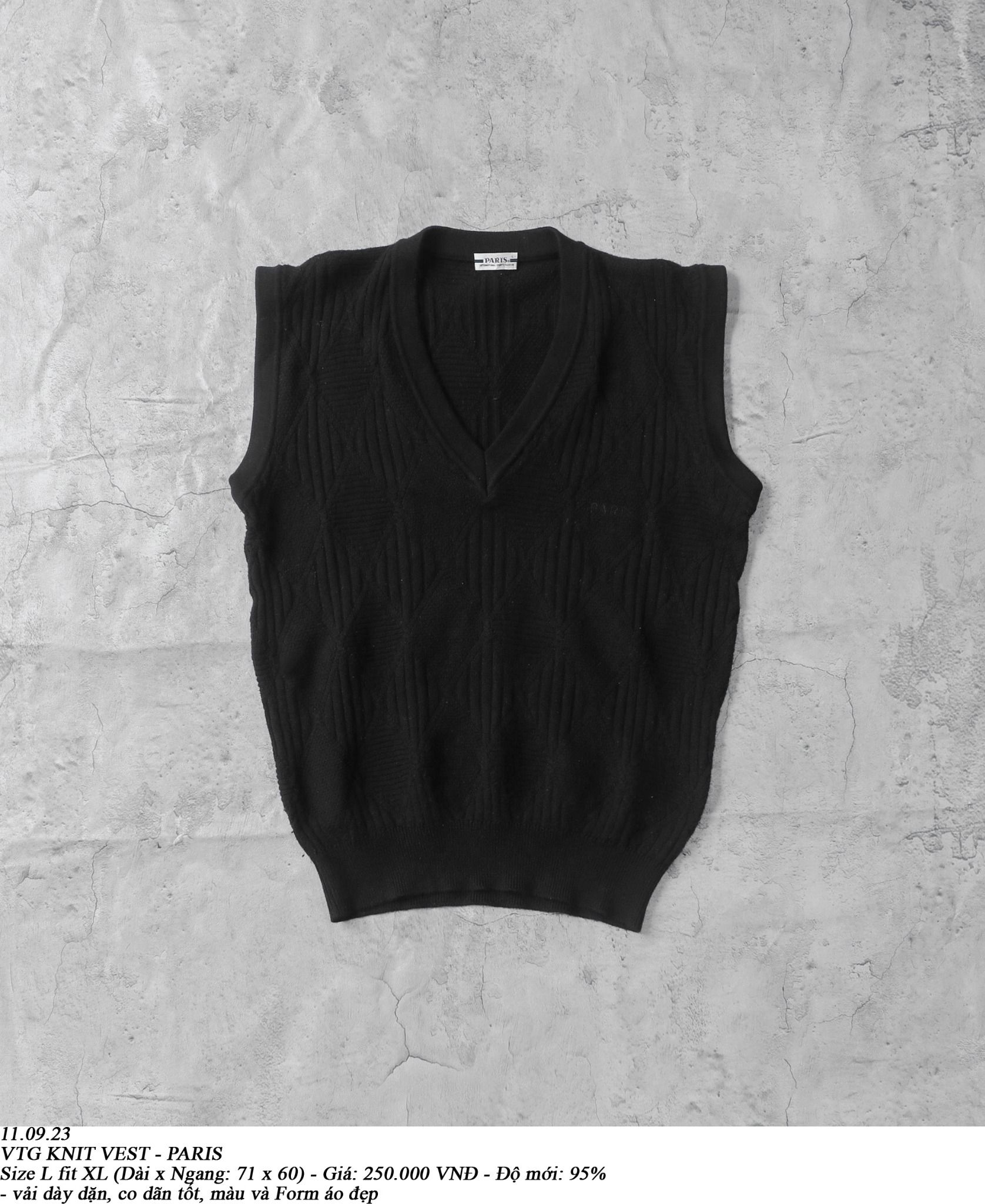 11.09.23 - VTG KNIT VEST - PARIS