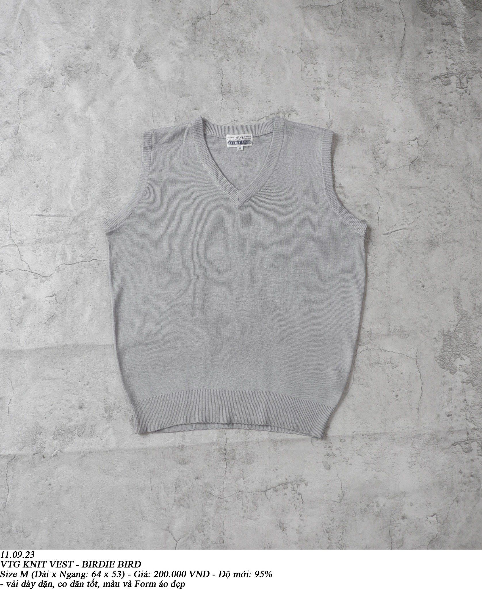 11.09.23 - VTG KNIT VEST - BIRDIE BIRD