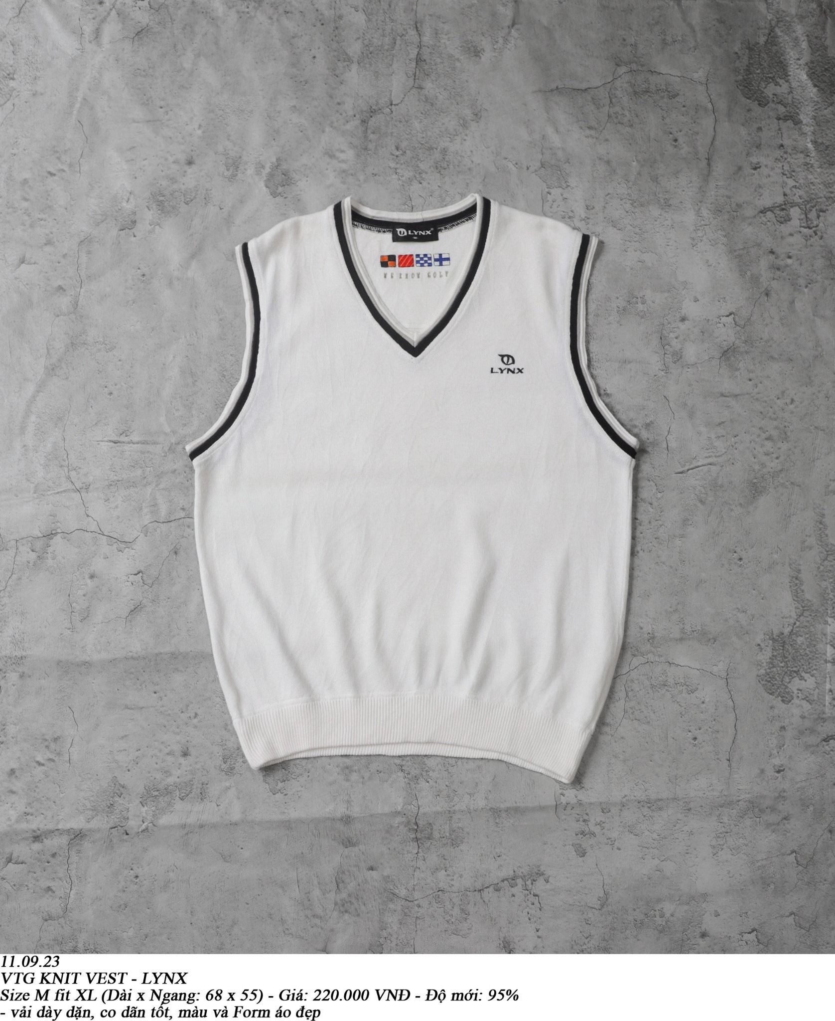 11.09.23 - VTG KNIT VEST - LYNX