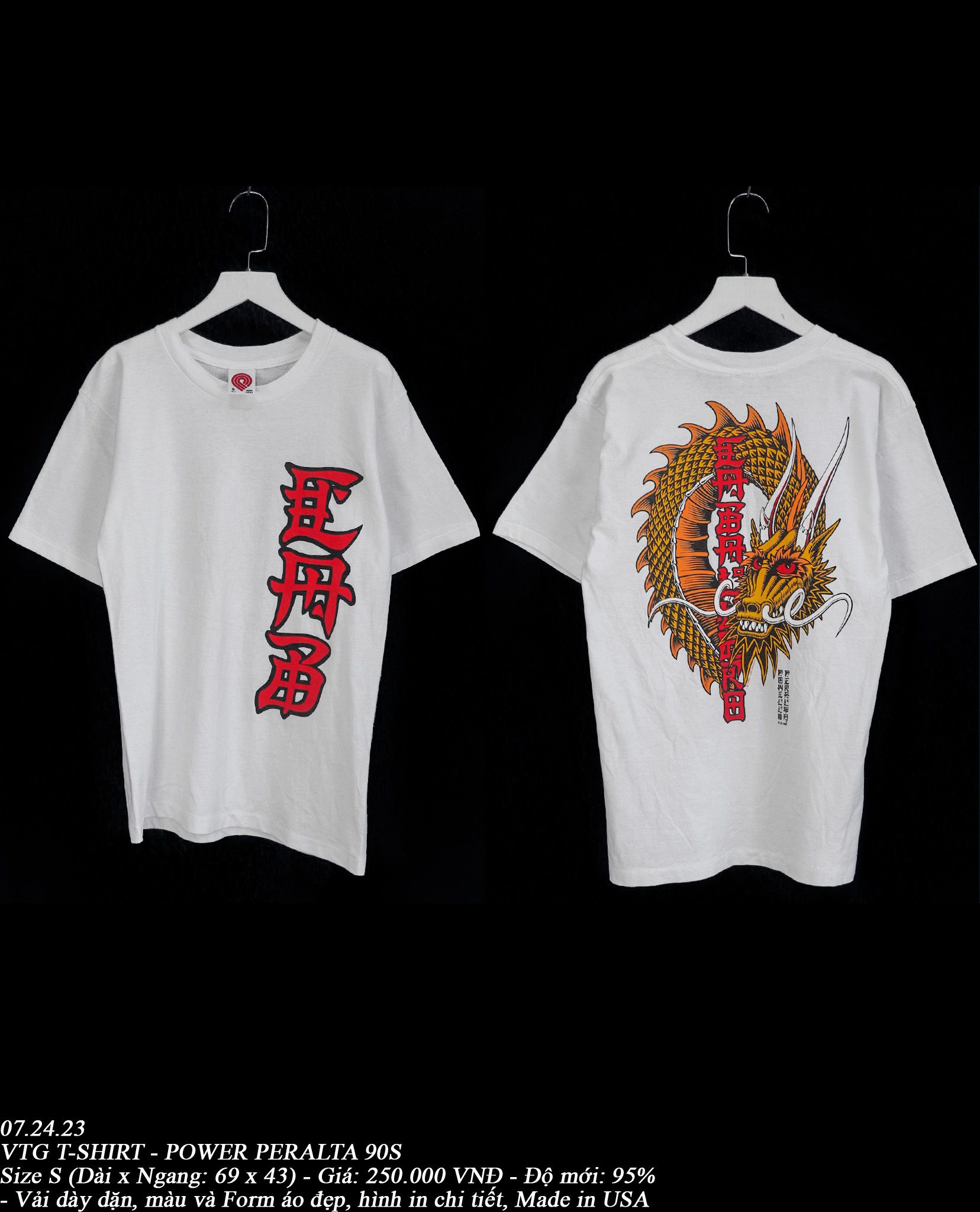 07.24.23 - VTG T-SHIRT - POWER PERALTA 90s