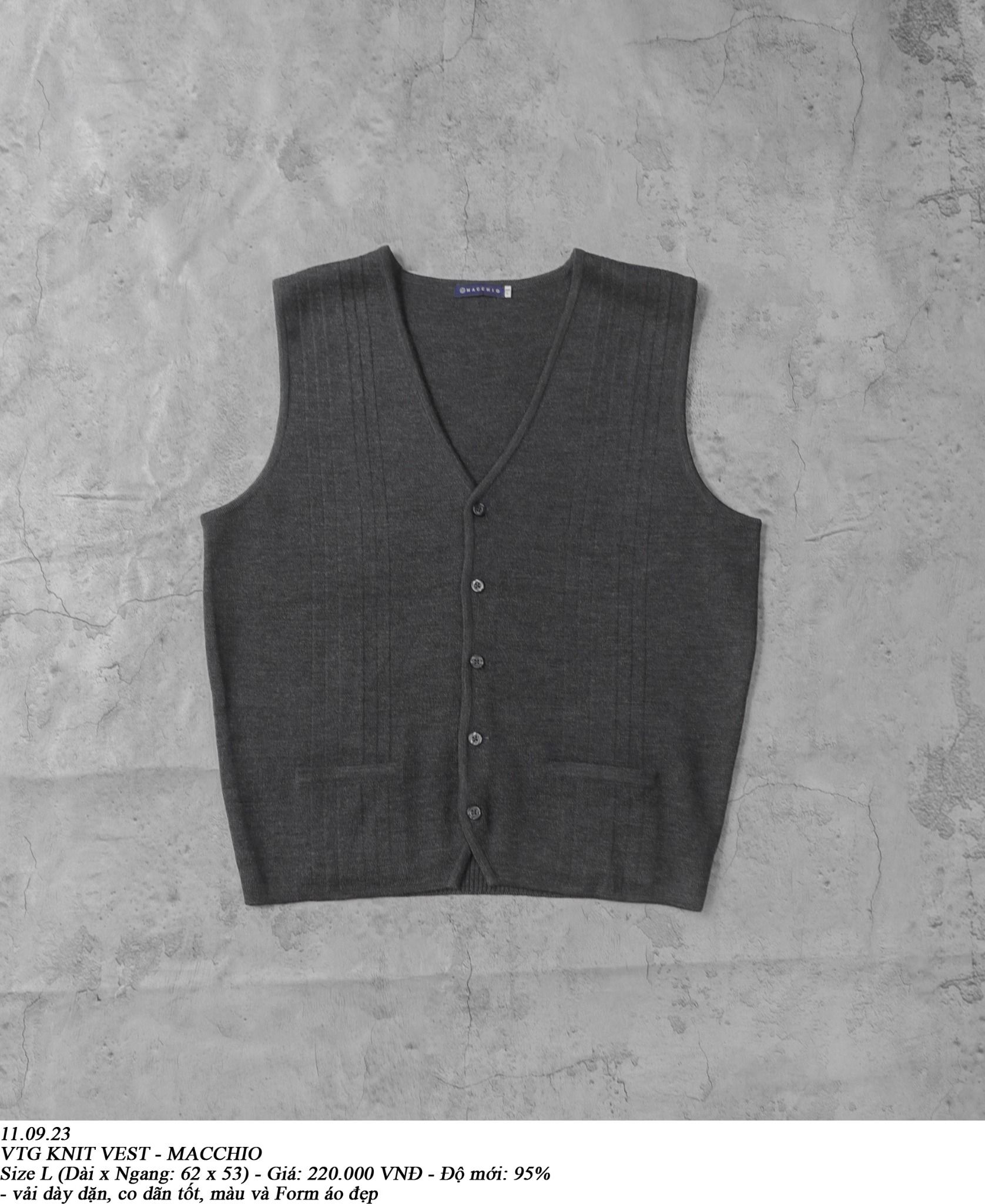11.09.23 - VTG KNIT VEST - MACCHIO