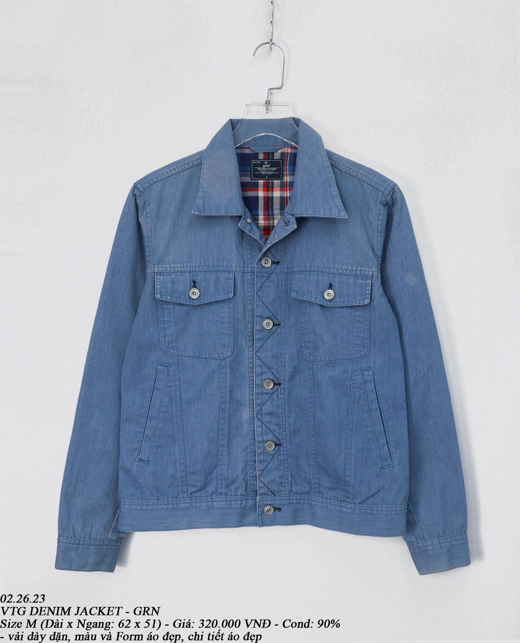 02.26.23 - VTG DENIM JACKET - GRN