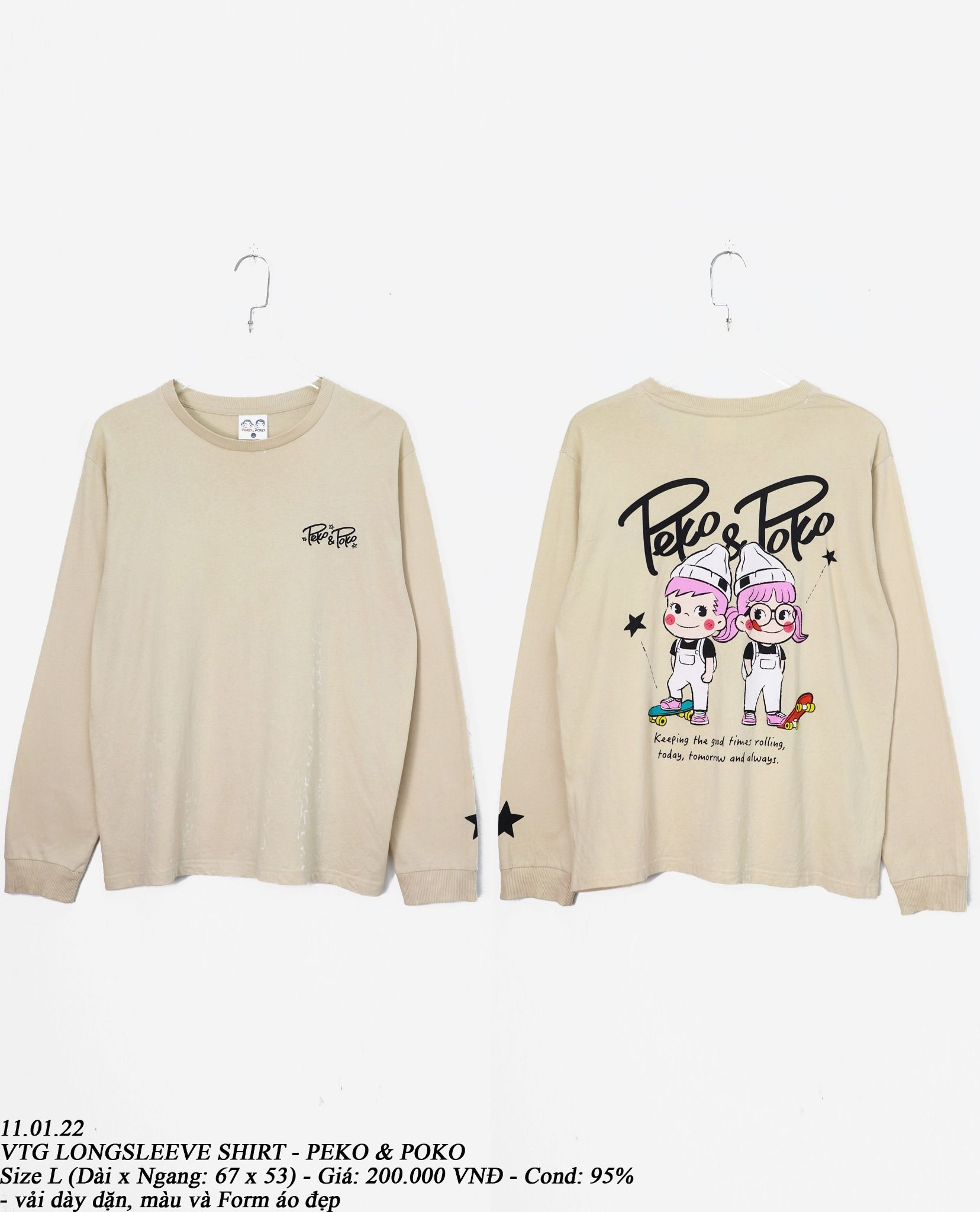 11.01.22 - VTG LONGSLEEVE SHIRT - PEKO & POKO