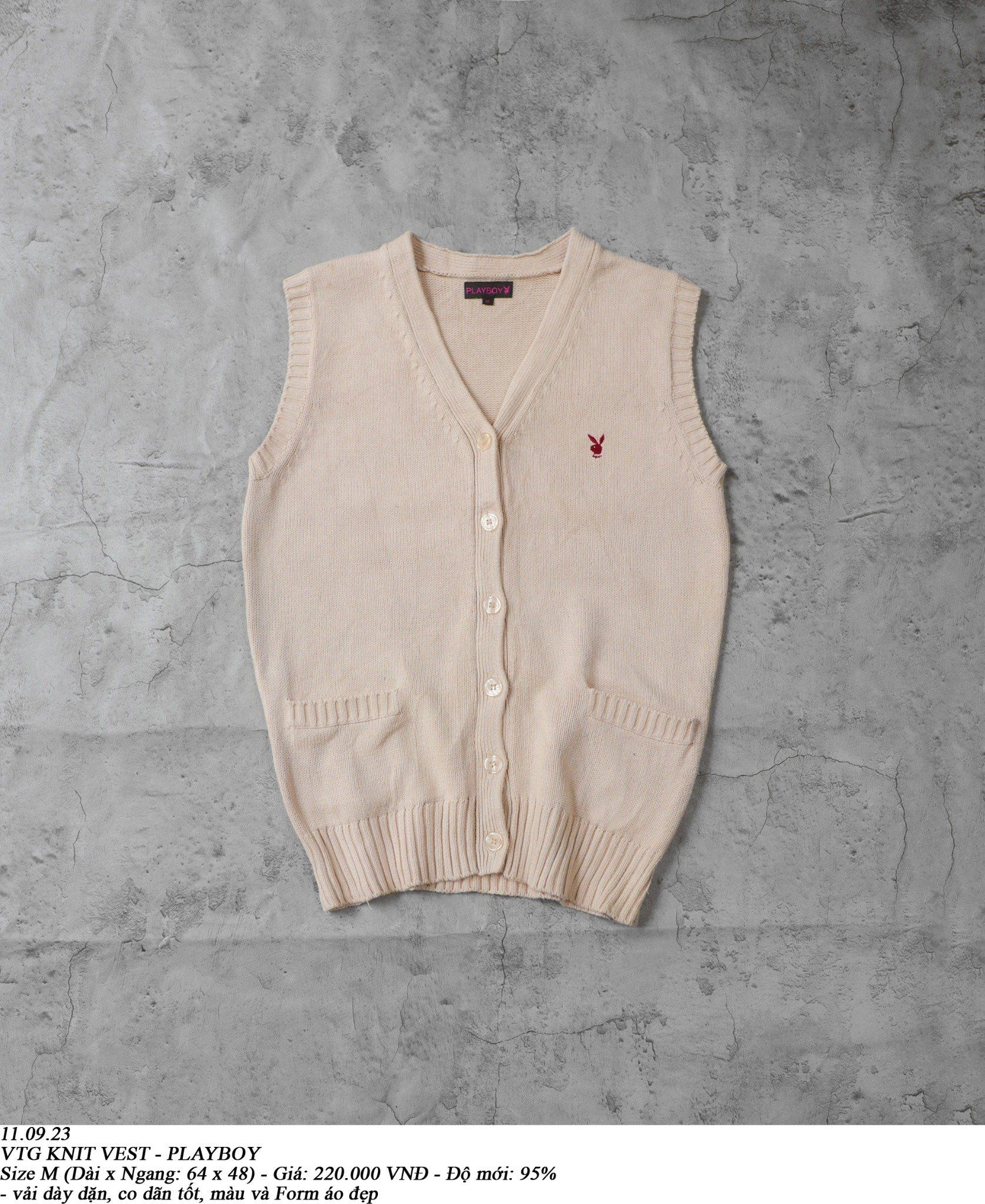 11.09.23 - VTG KNIT VEST - PLAYBOY