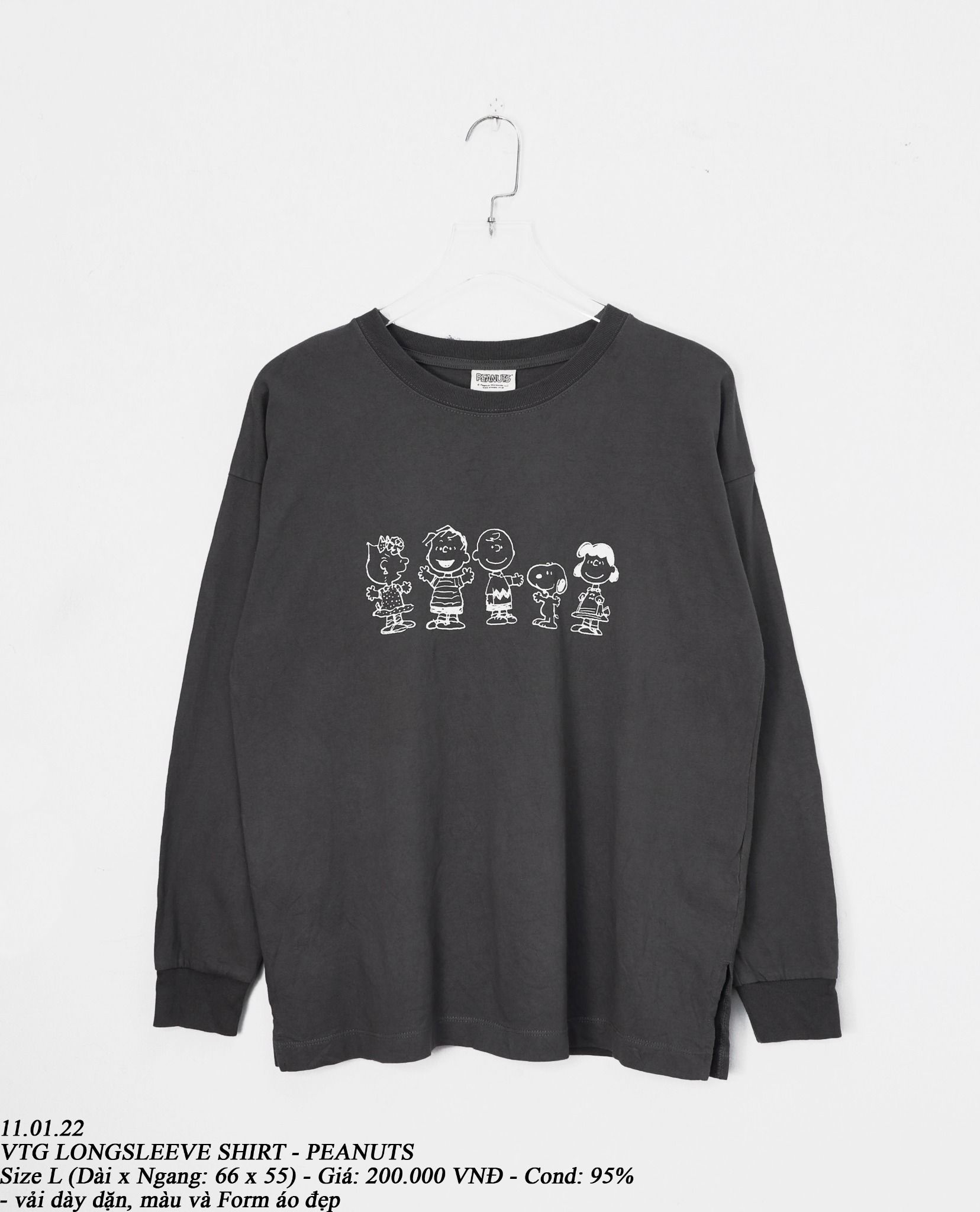 11.01.22 - VTG LONGSLEEVE SHIRT - PEANUTS