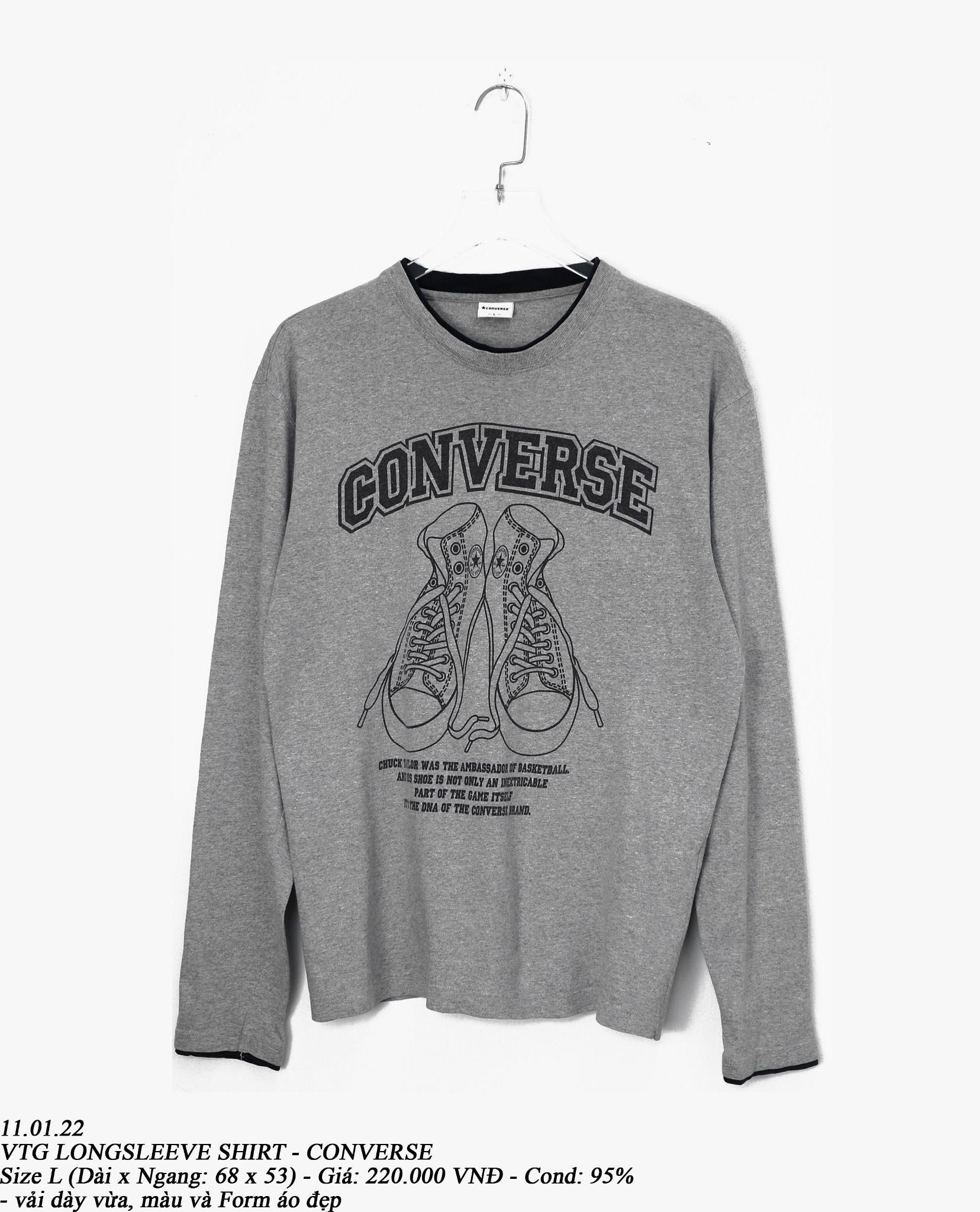 11.01.22 - VTG LONGSLEEVE SHIRT - CONVERSE