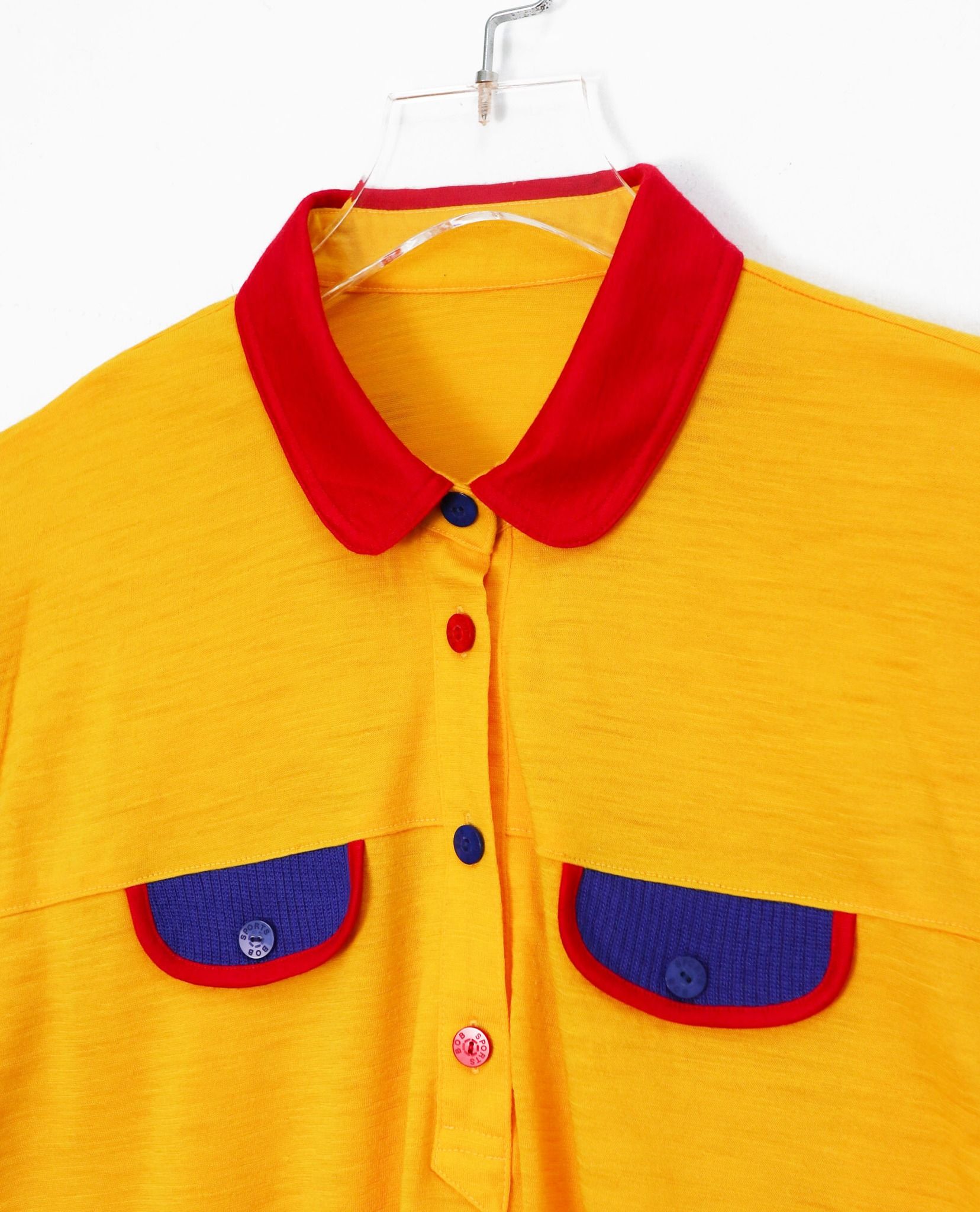 11.01.22 - VTG LONGSLEEVE POLO SHIRT - BOB SPORTS