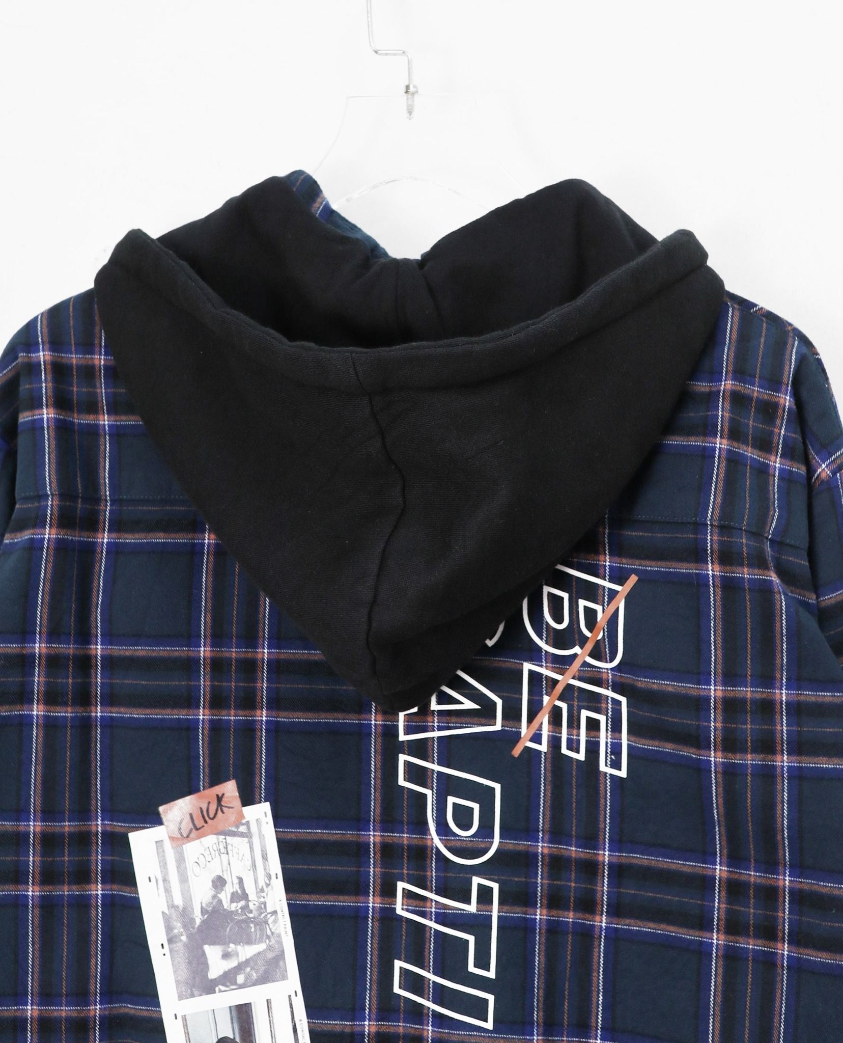11.01.22 - VTG LONGLINE FLANNEL BUTTON UP SHIRT - FRANK STONE