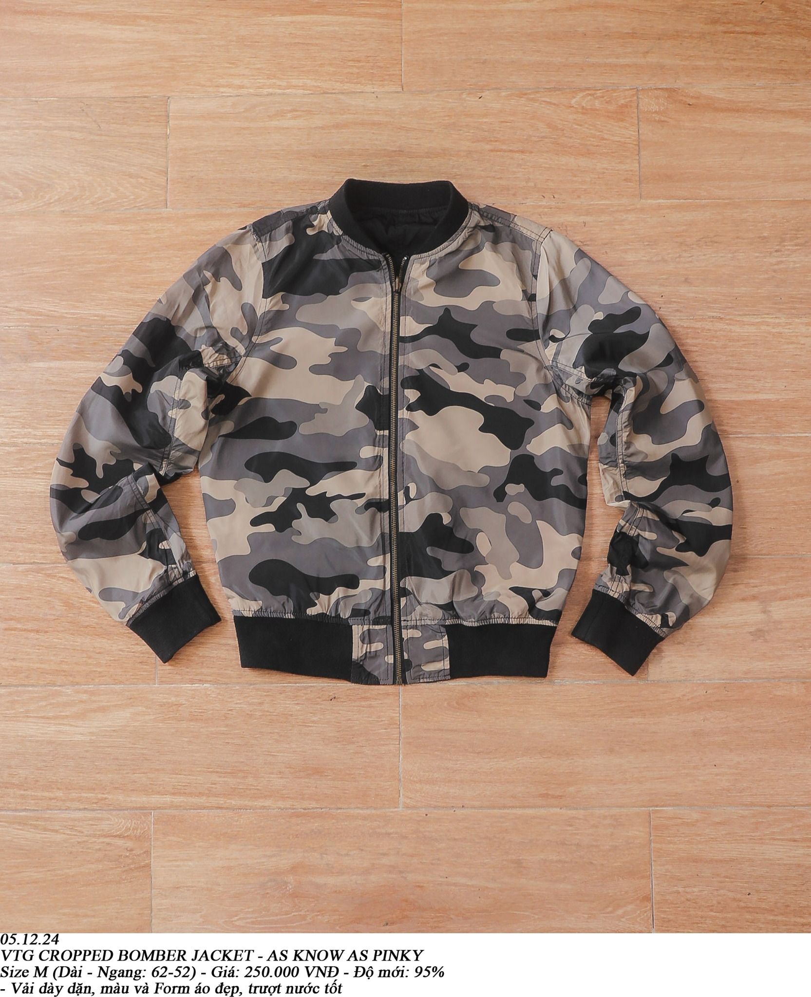05.12.24 - VTG CROPPED BOMBER JACKET - AS KNOW AS PINKY
