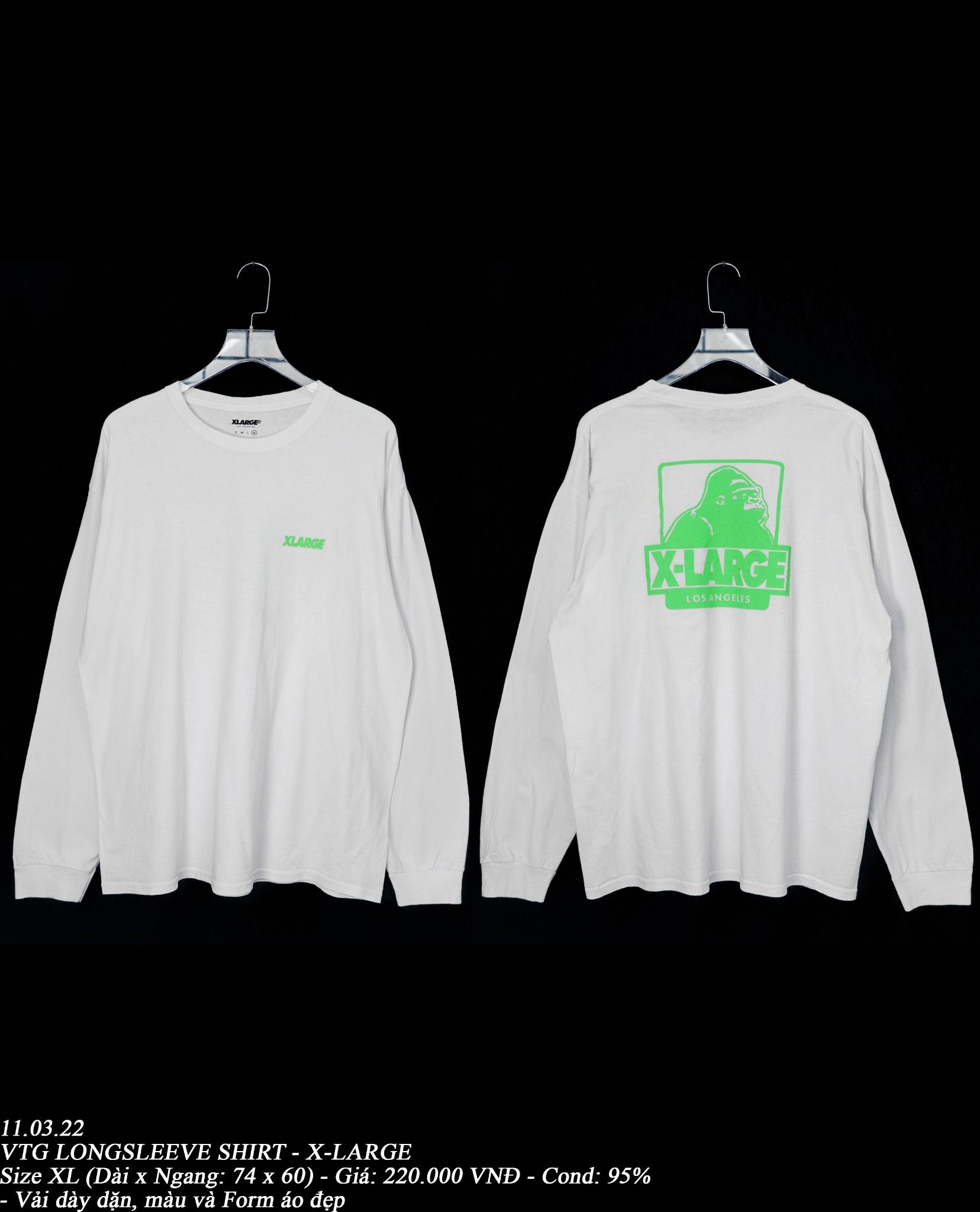 11.03.22 - VTG LONGSLEEVE SHIRT - X-LARGE