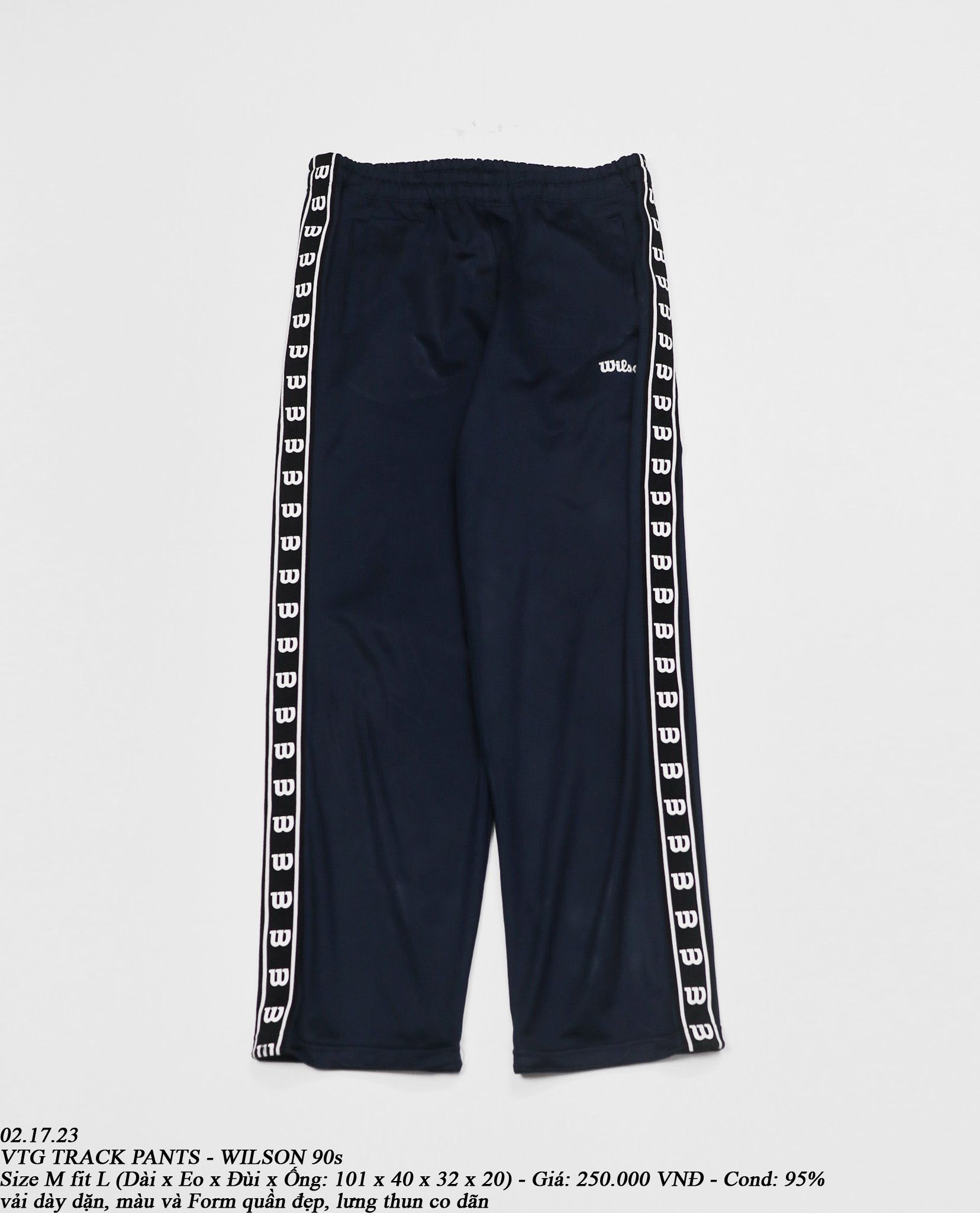 02.17.23 - VTG TRACK PANTS - WILSON 90s