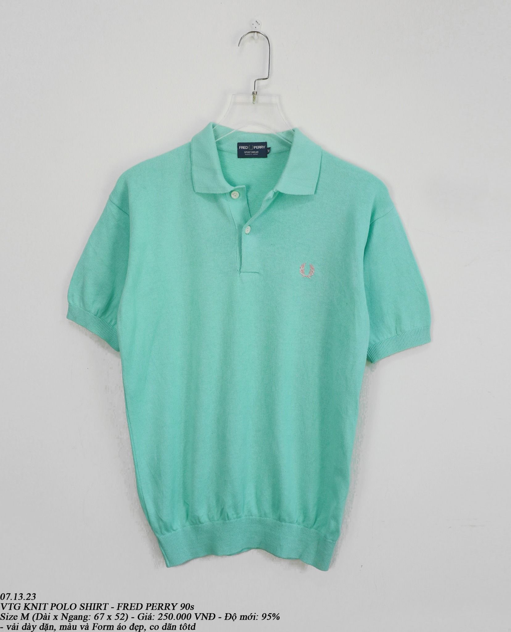 07.13.23 - VTG KNIT POLO SHIRT - FRED PERRY 90s