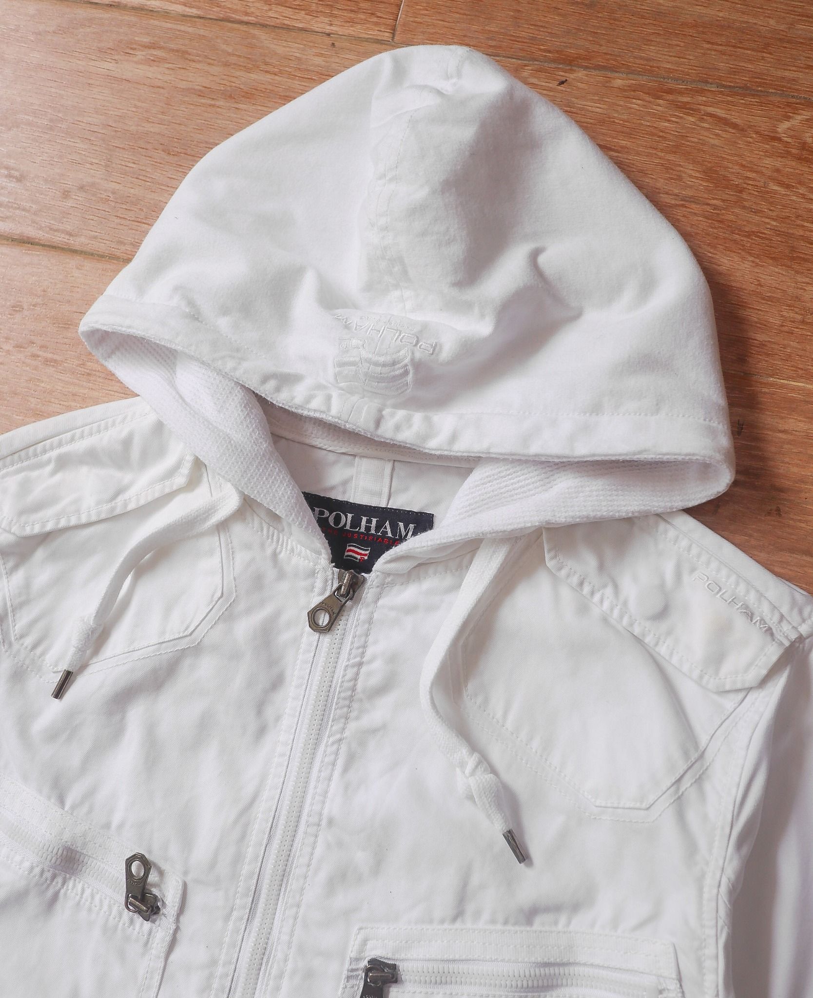 05.12.24 - VTG HOODED MULTI POCKET DENIM JACKET - POLHAM