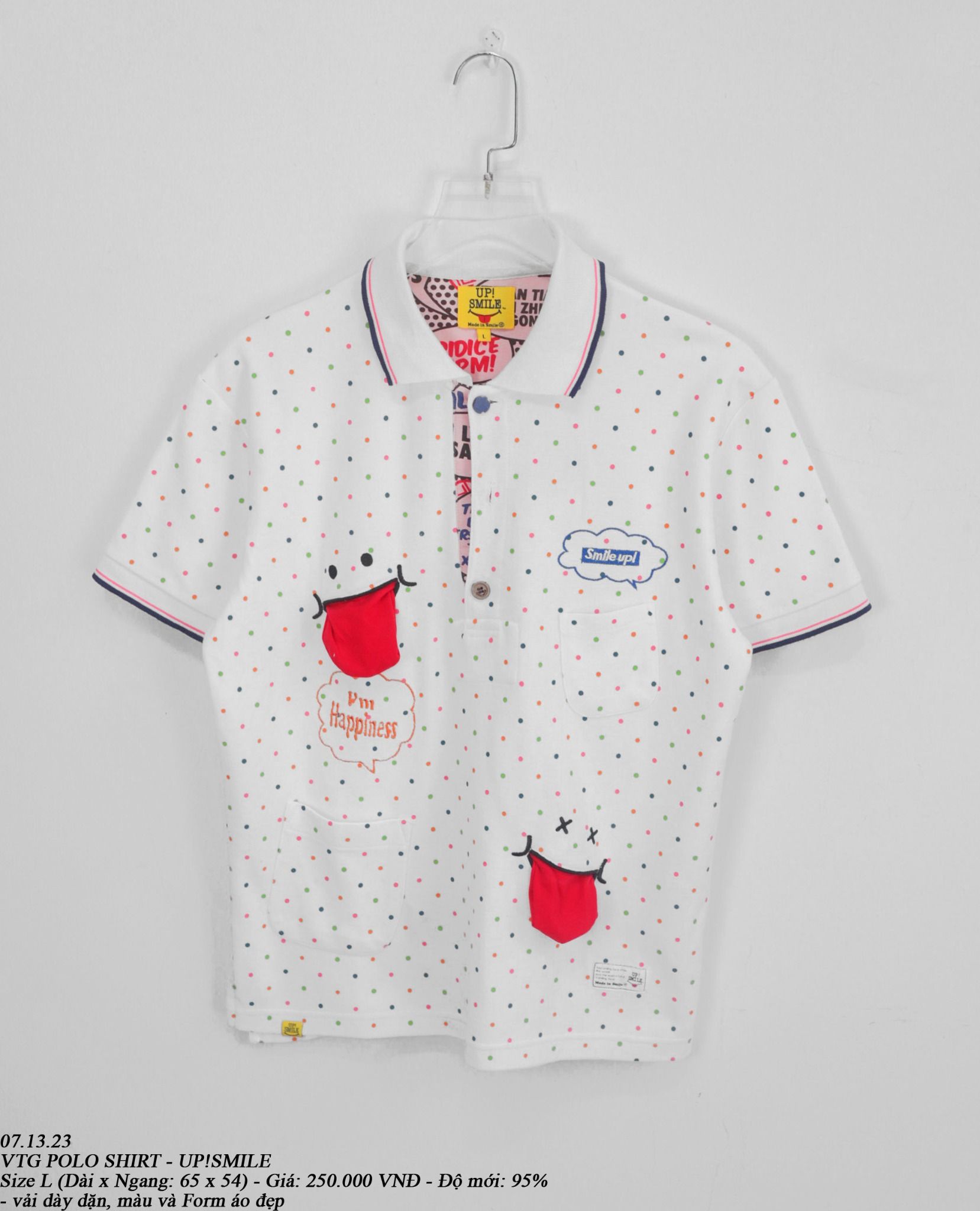 07.13.23 - VTG POLO SHIRT - UP!SMILE