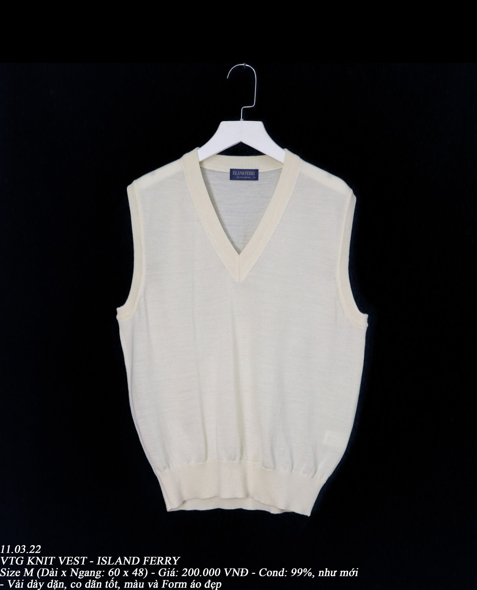 11.03.22 - VTG KNIT VEST - ISLAND FERRY