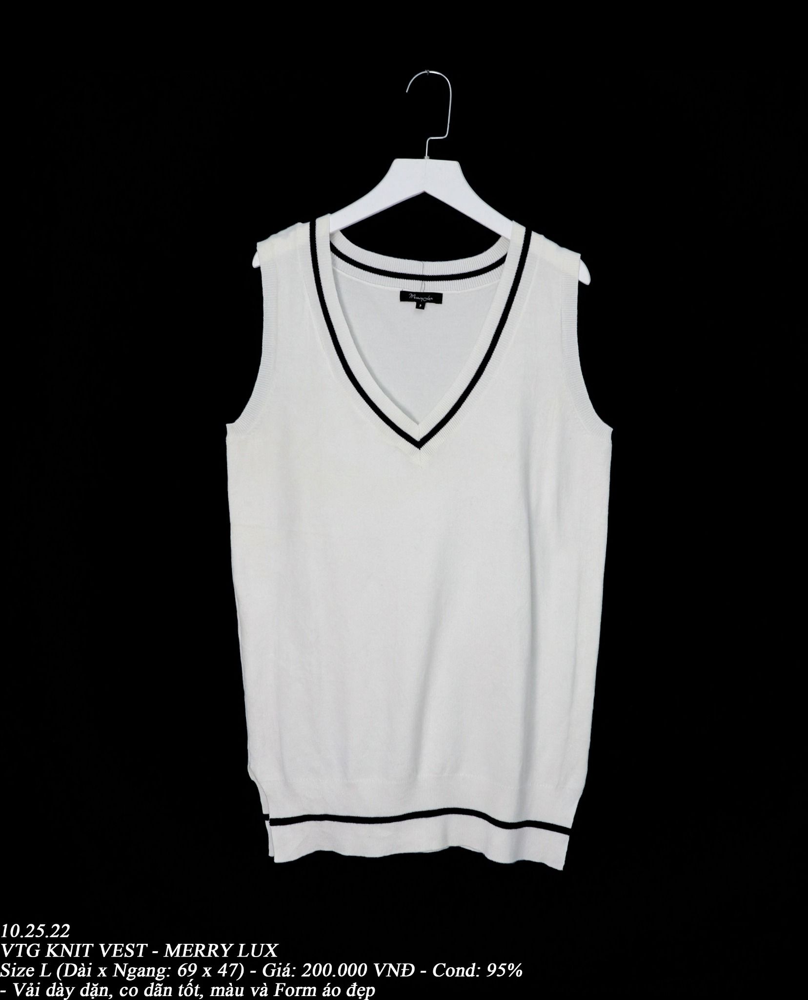 11.03.22 - VTG KNIT VEST - MERRY LUX