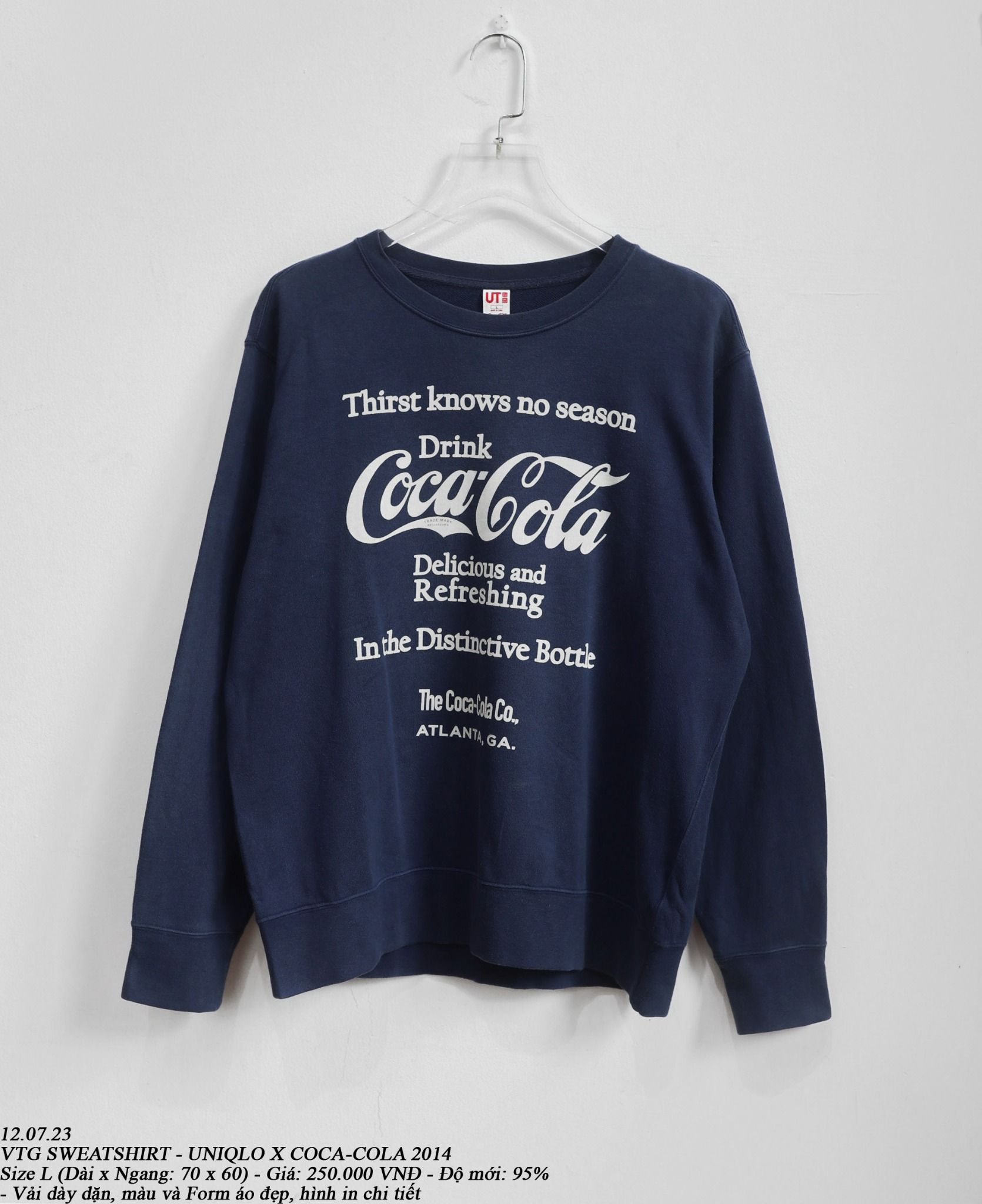 12.07.23 - VTG SWEATSHIRT - UNIQLO X COCA-COLA 2014