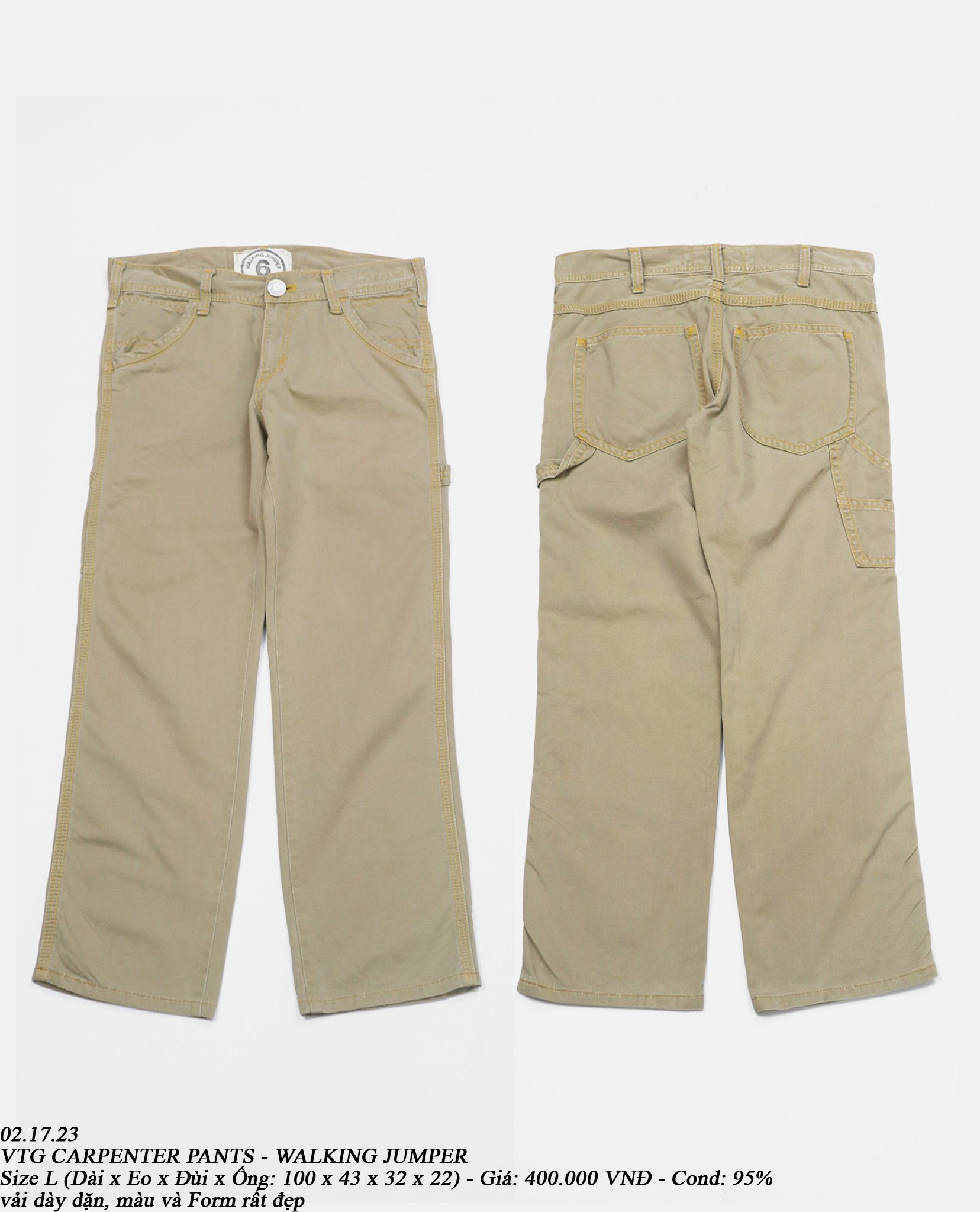 02.17.23 - VTG CARPENTER PANTS - WALKING JUMPER
