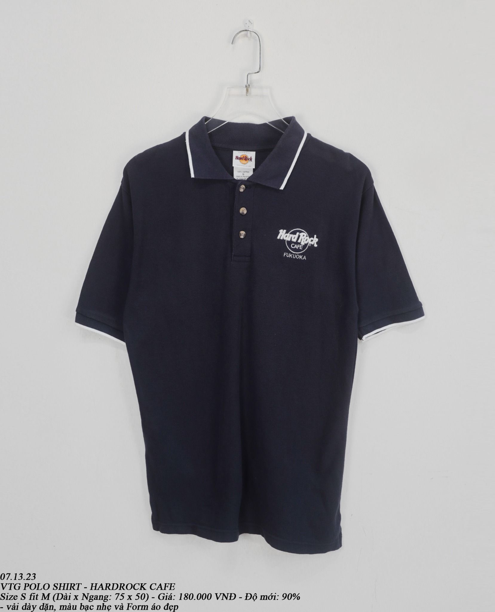 07.13.23 - VTG POLO SHIRT - HARDROCK CAFE