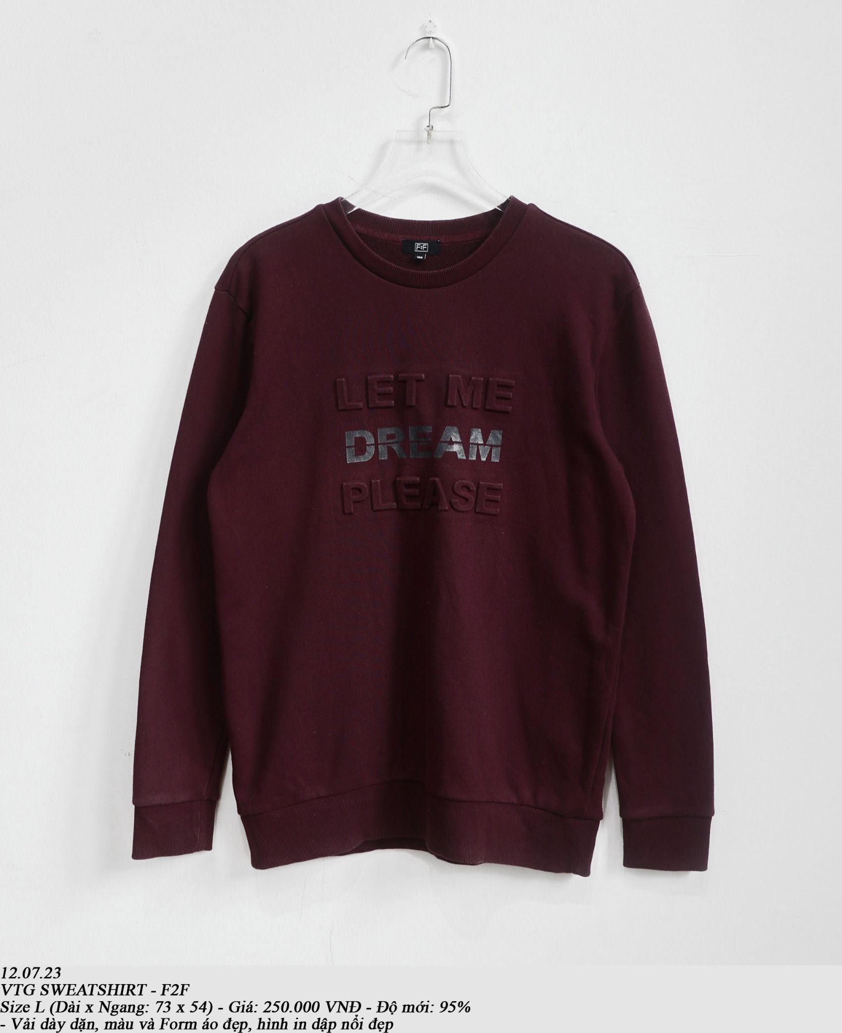 12.07.23 - VTG SWEATSHIRT - F2F