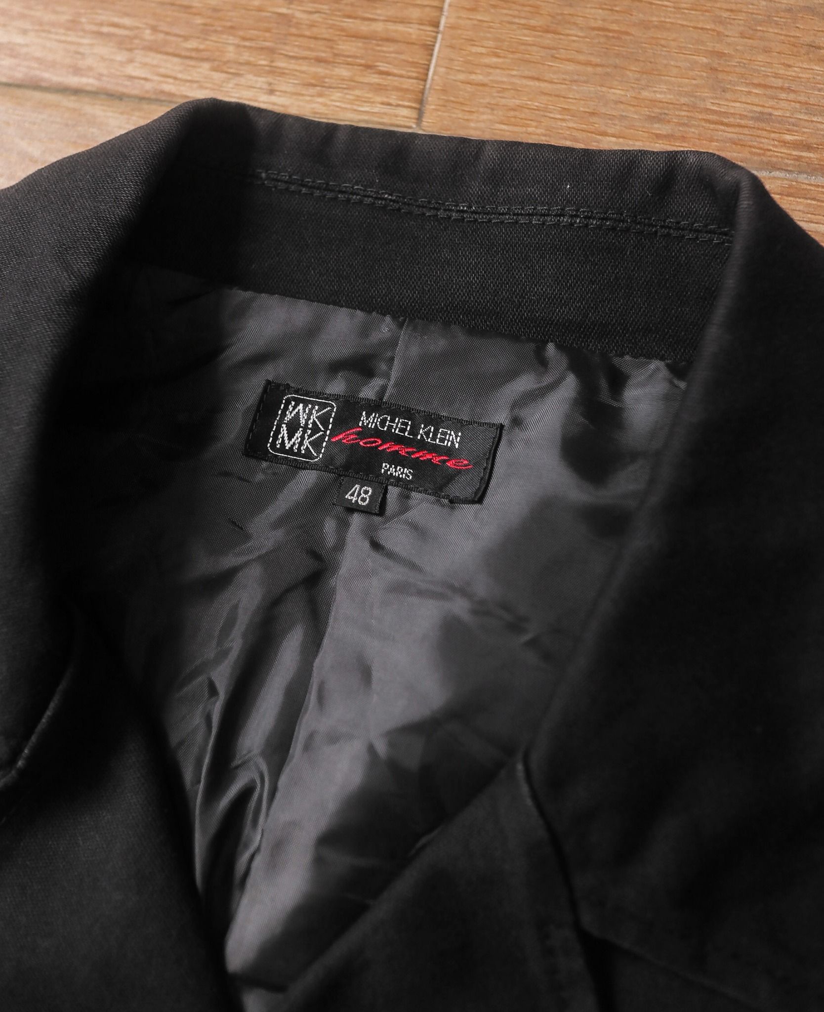 05.12.24 - VTG TWILL DOUBLE-BREASTED COAT JACKET - MICHEL KLEIN HOME PARIS