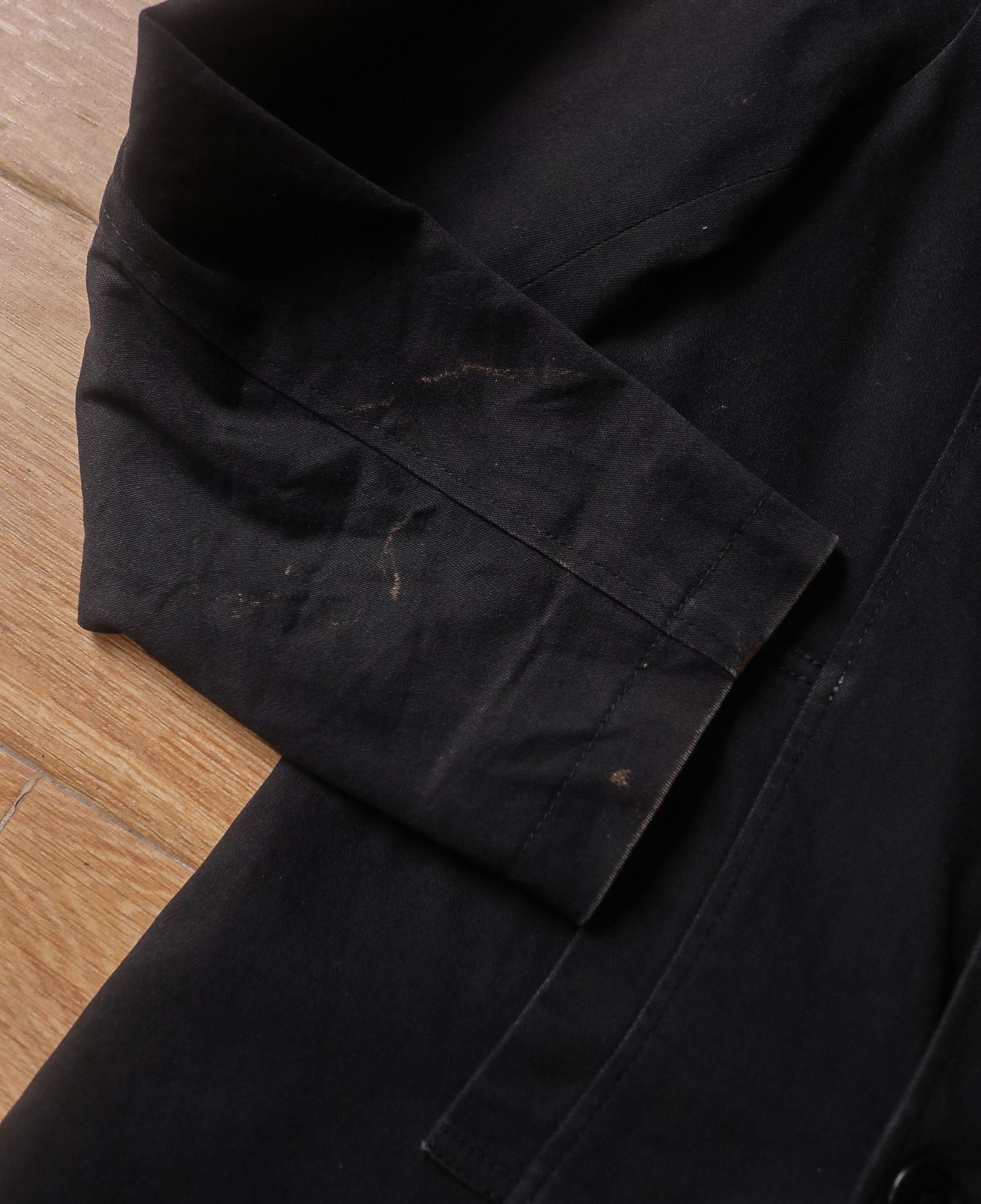 05.12.24 - VTG TWILL DOUBLE-BREASTED COAT JACKET - MICHEL KLEIN HOME PARIS