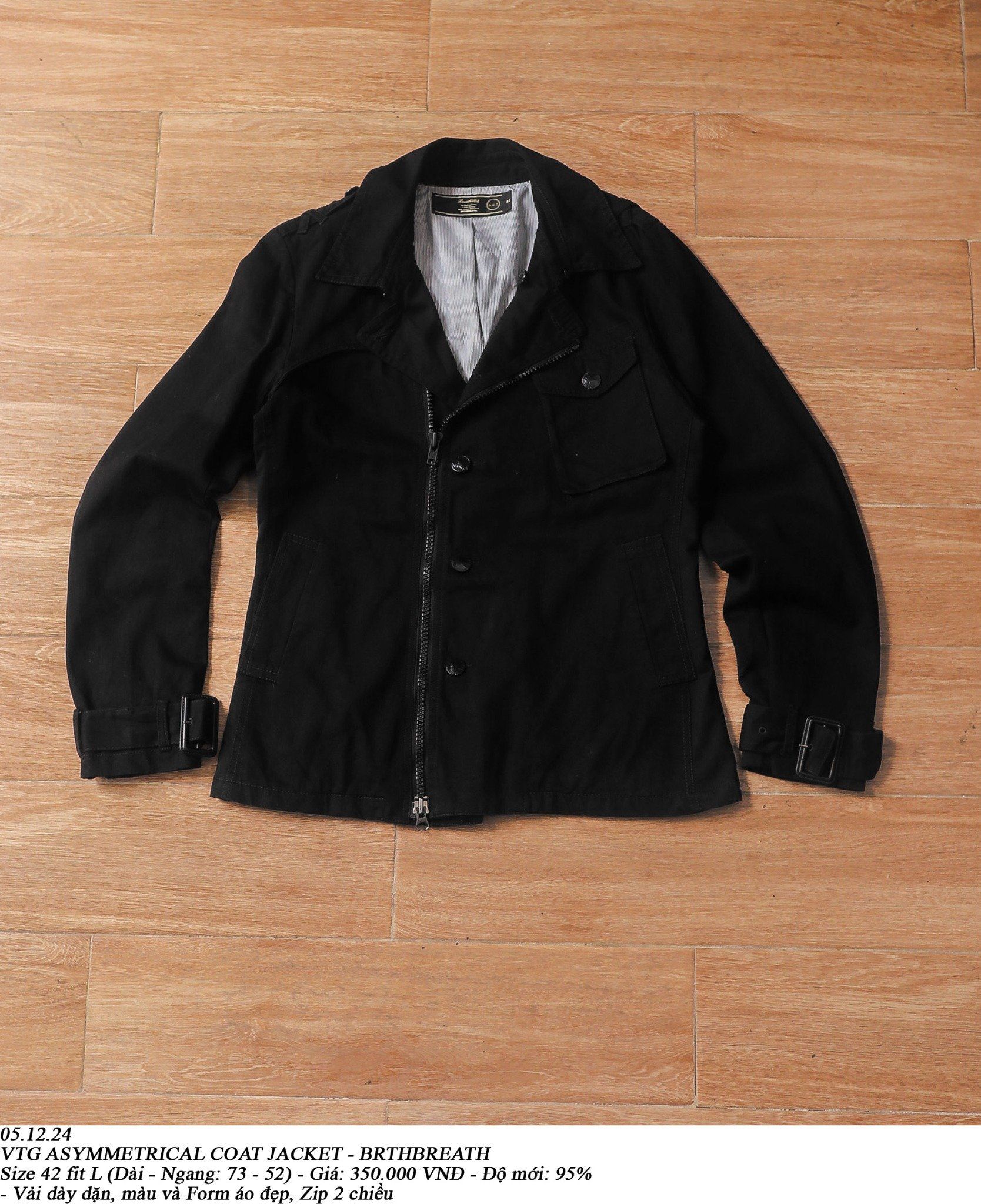 05.12.24 - VTG ASYMMETRICAL COAT JACKET - BRTHBREATH
