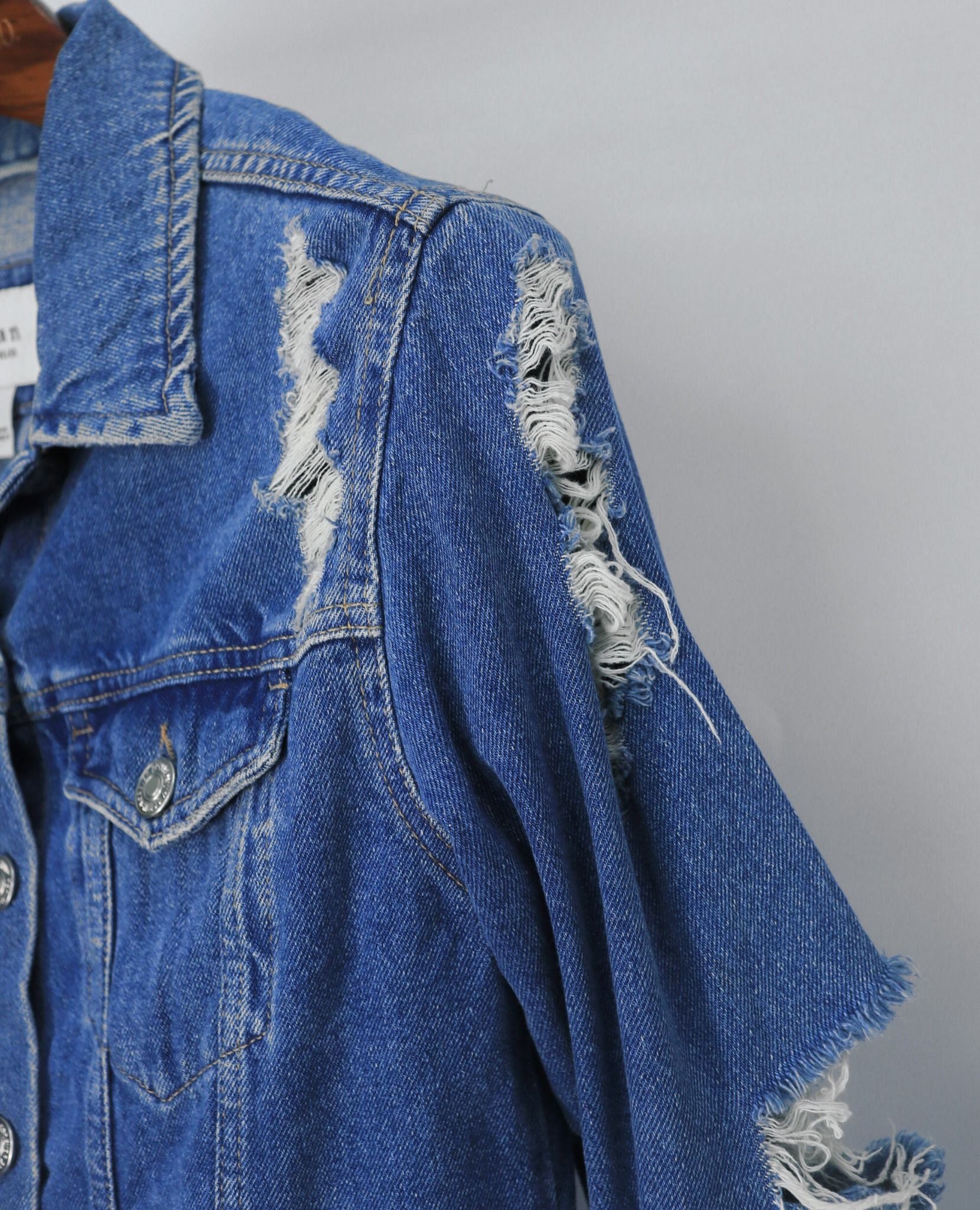 10.17.23 - VTG CROPPED DENIM JACKET - FOREVER21