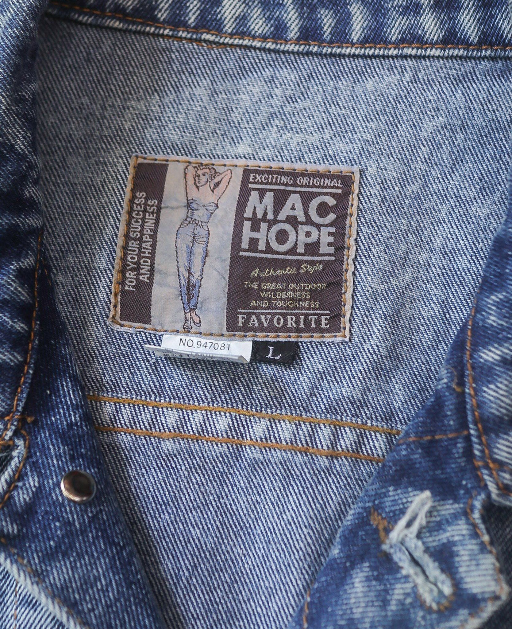 05.13.24 - VTG BOXY CROPPED DENIM JACKET - MAC HOPE 90s