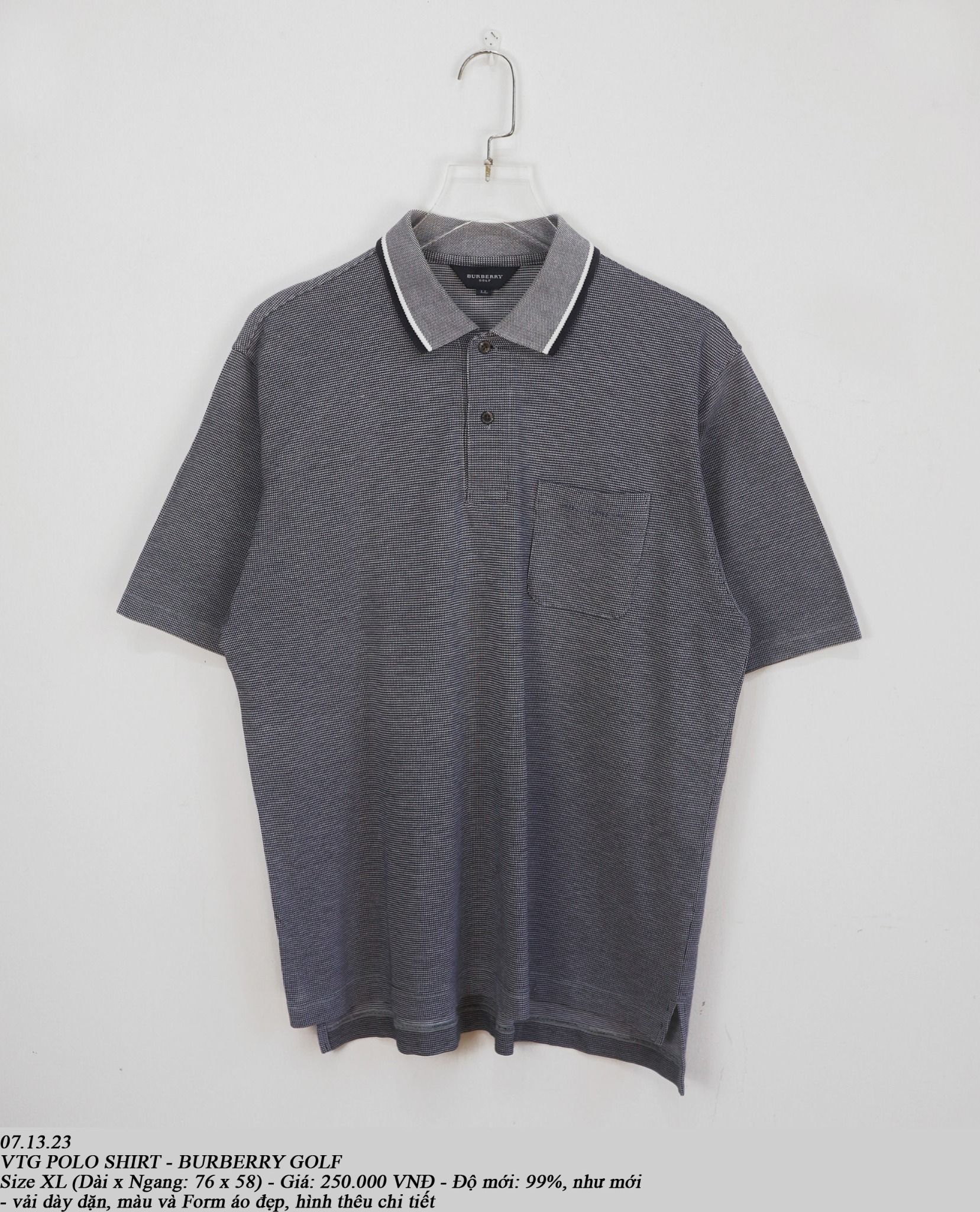 07.13.23 - VTG POLO SHIRT - BURBERRY GOLF