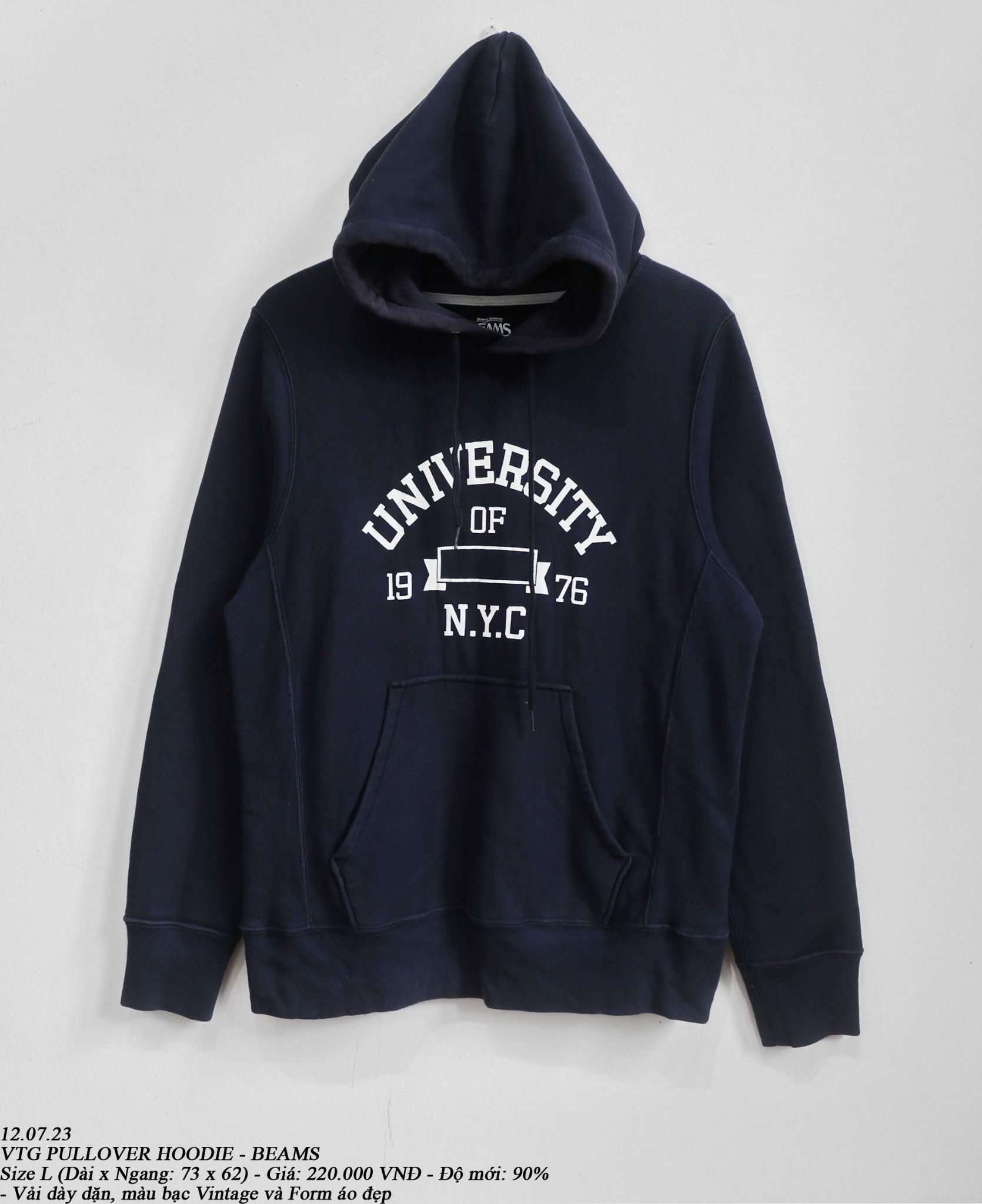 12.07.23 - VTG PULLOVER HOODIE - BEAMS