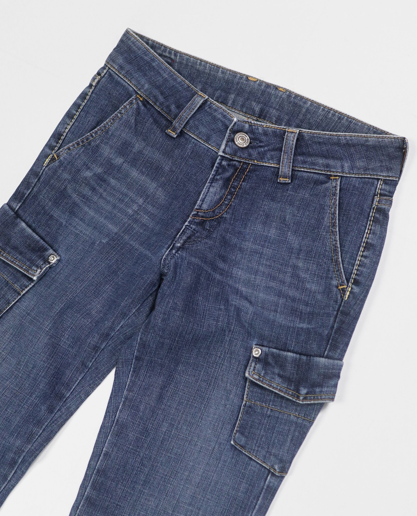 02.17.23 - VTG FLARED DENIM CARGO PANTS - BOBSON