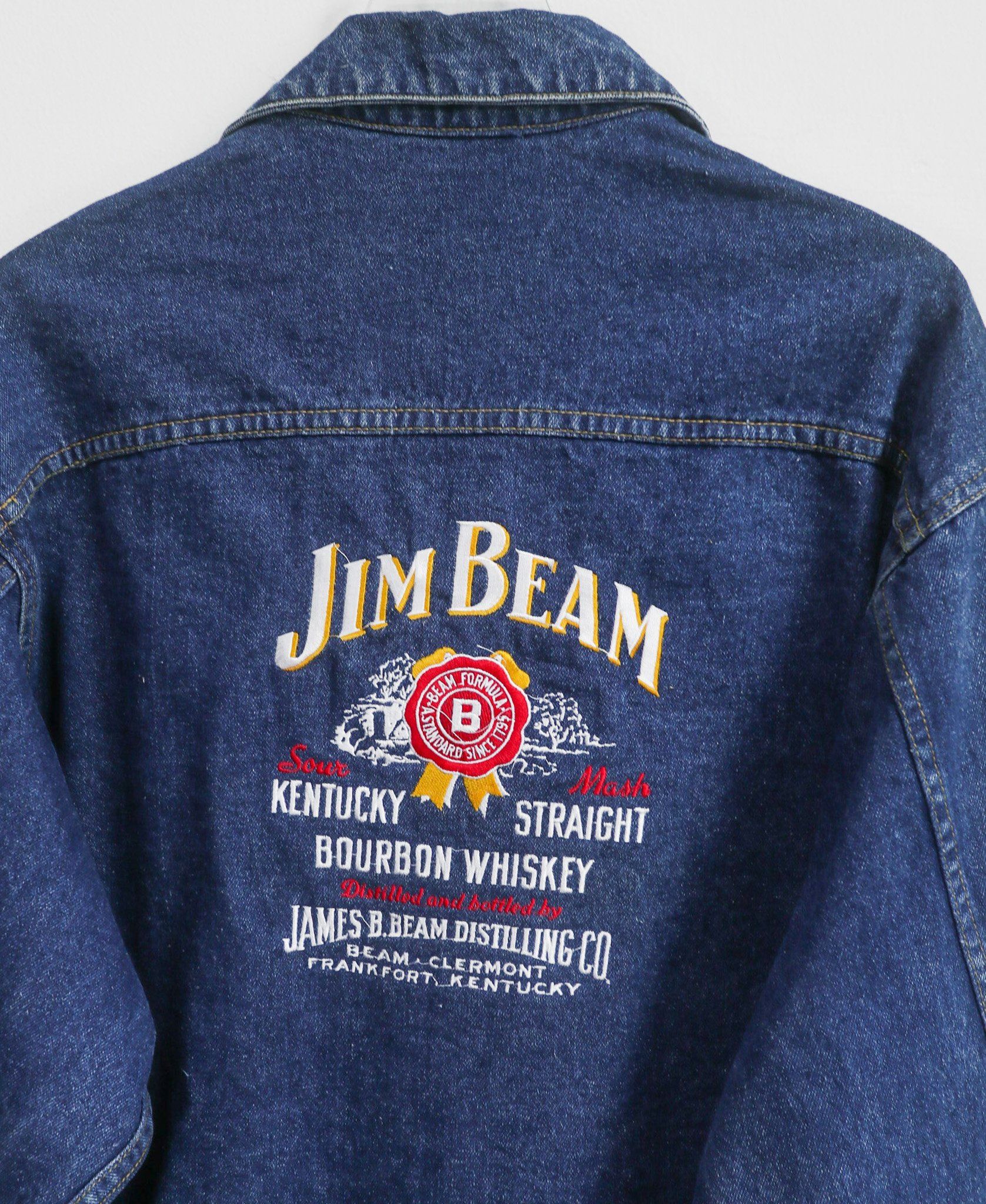 03.03.24 - VTG BOXY TRUCKER DENIM JACKET - JIM BEAM