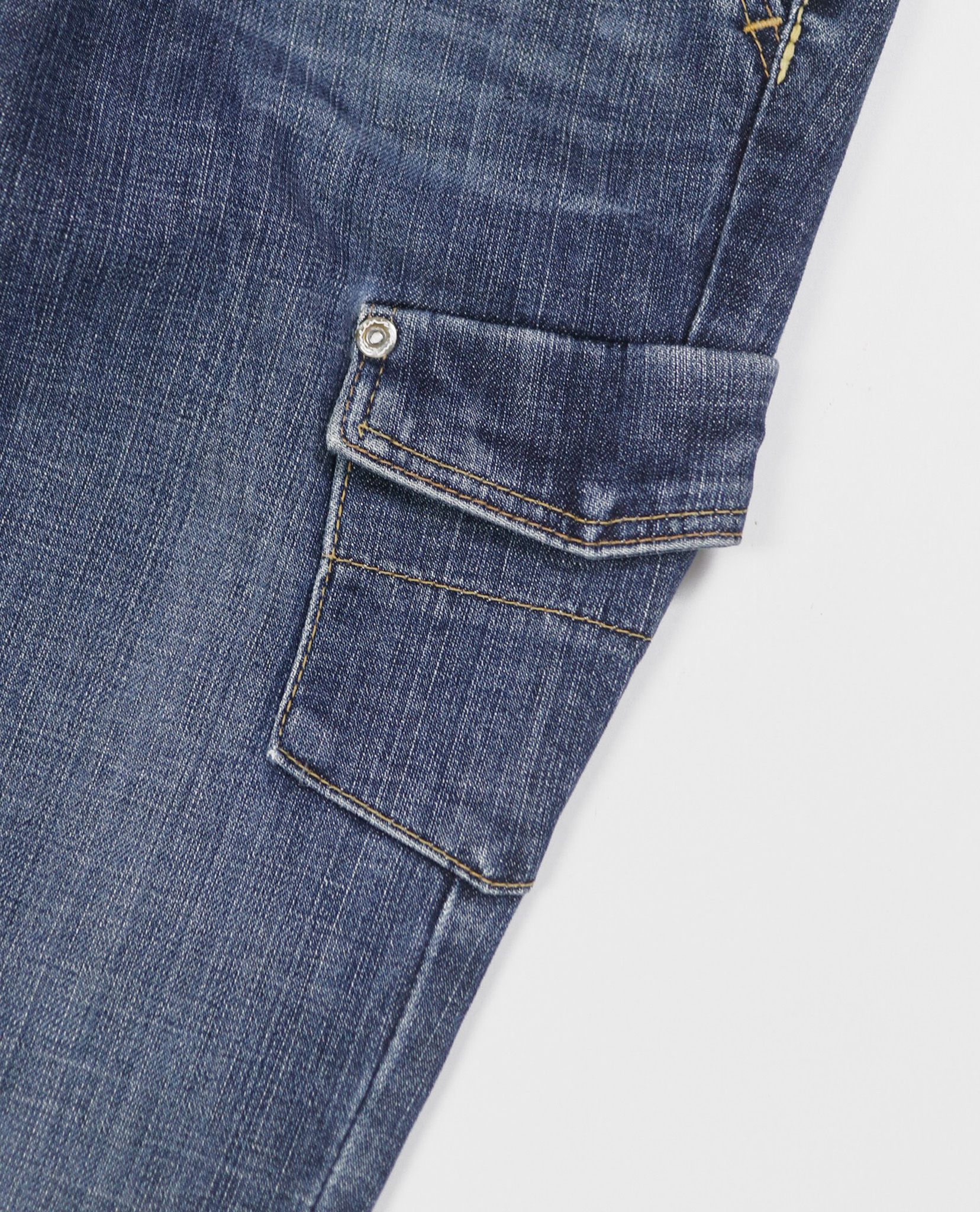02.17.23 - VTG FLARED DENIM CARGO PANTS - BOBSON