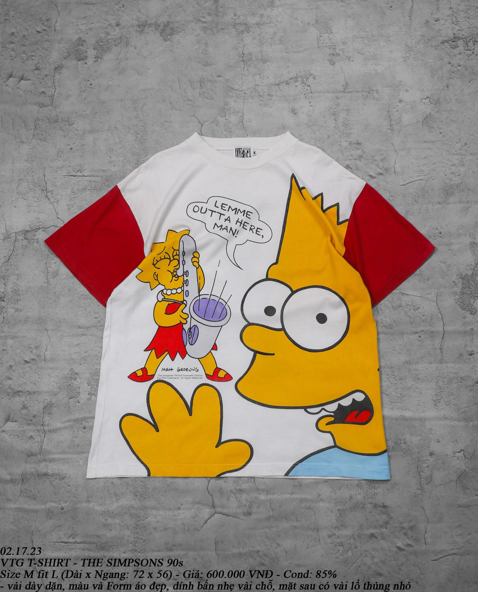 02.17.23 - VTG T-SHIRT - THE SIMPSONS 90s