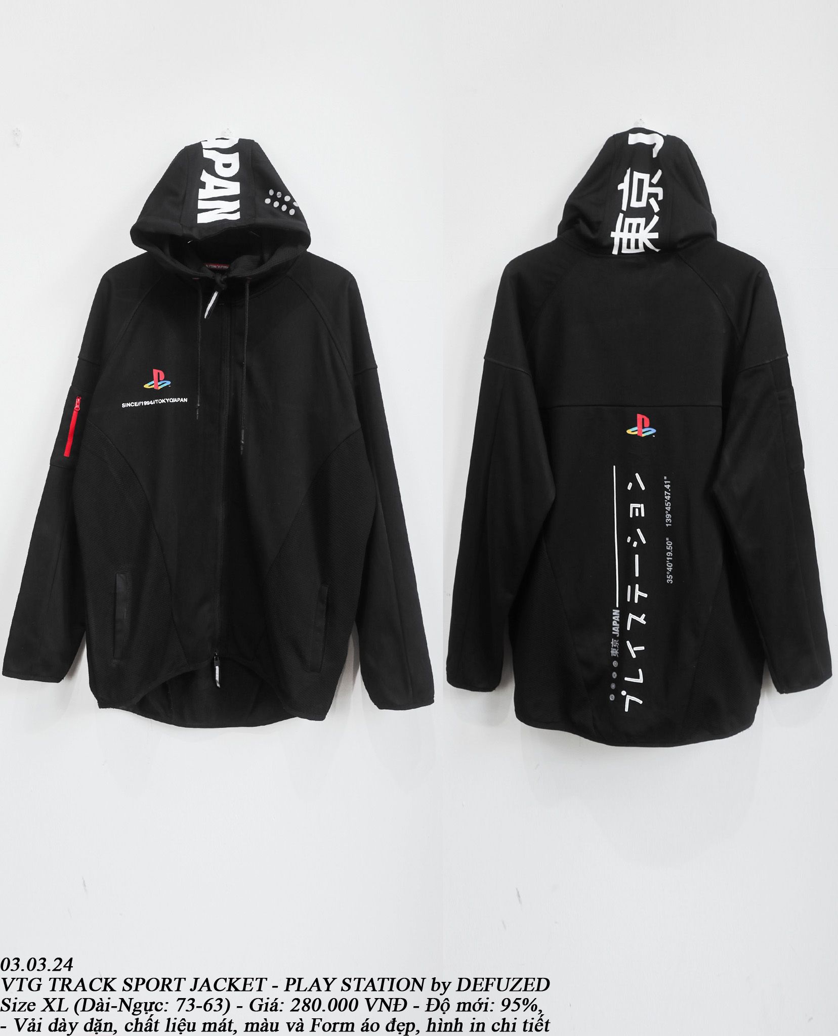 03.03.24 - VTG TRACK SPORT JACKET - PLAY STATION by DEFUZED