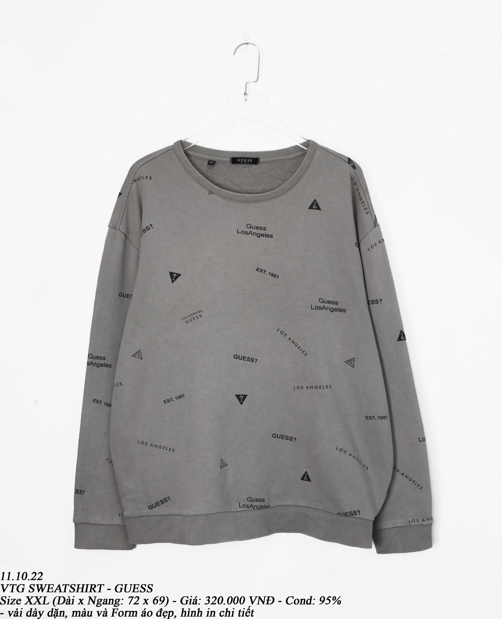 11.10.22 - VTG SWEATSHIRT - GUESS